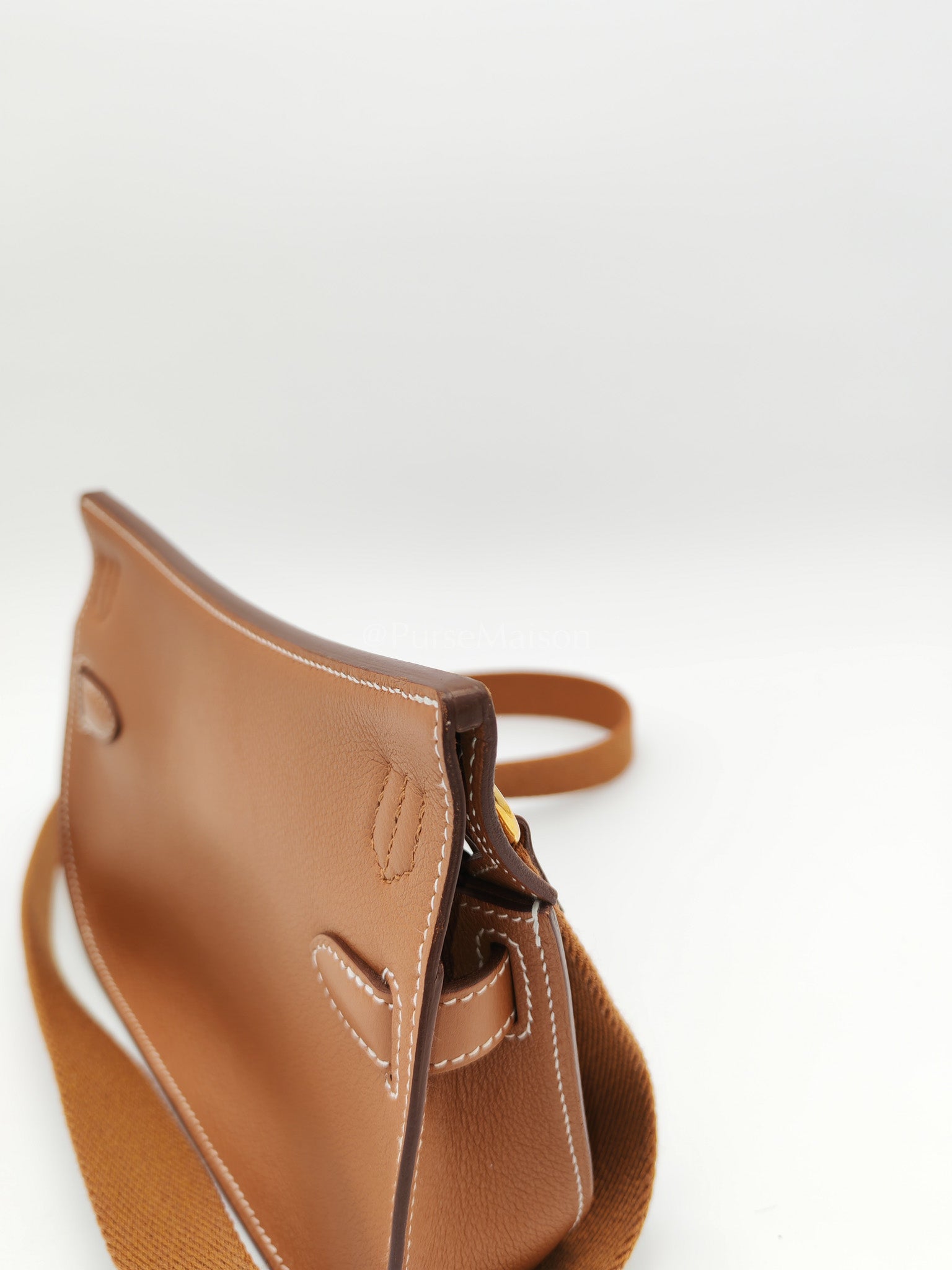 Jypsiere Mini Gold Evercolor Leather in Gold Hardware Stamp U(2022) | Purse Maison Luxury Bags Shop