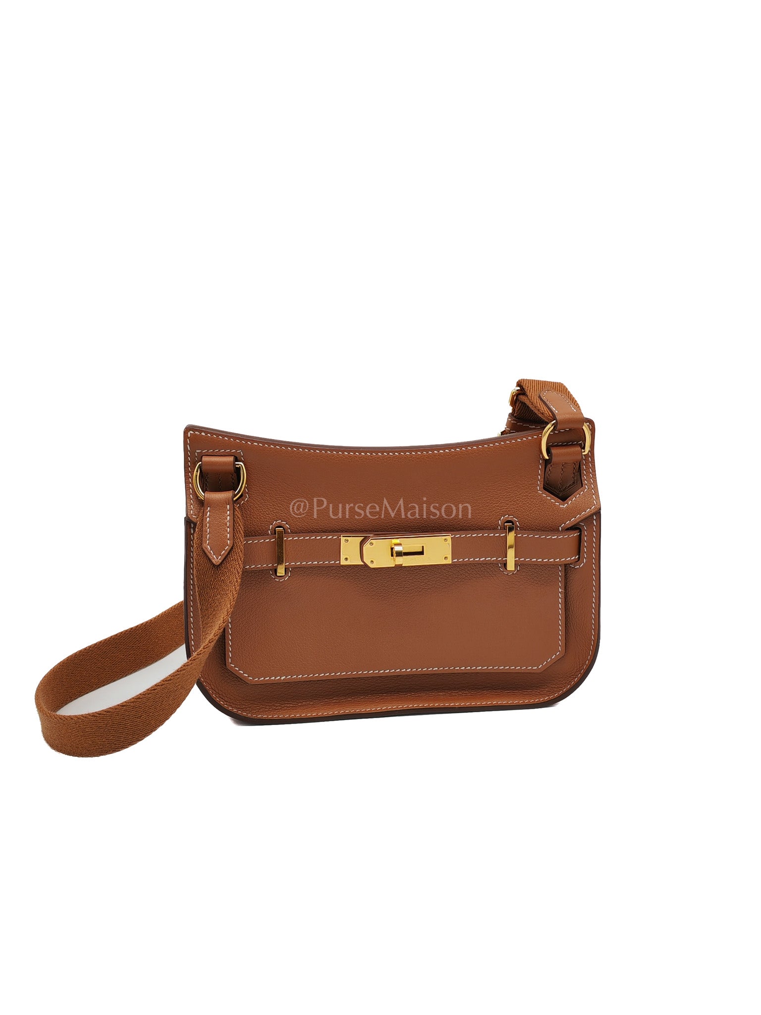 Jypsiere Mini Gold Evercolor Leather in Gold Hardware Stamp U(2022) | Purse Maison Luxury Bags Shop