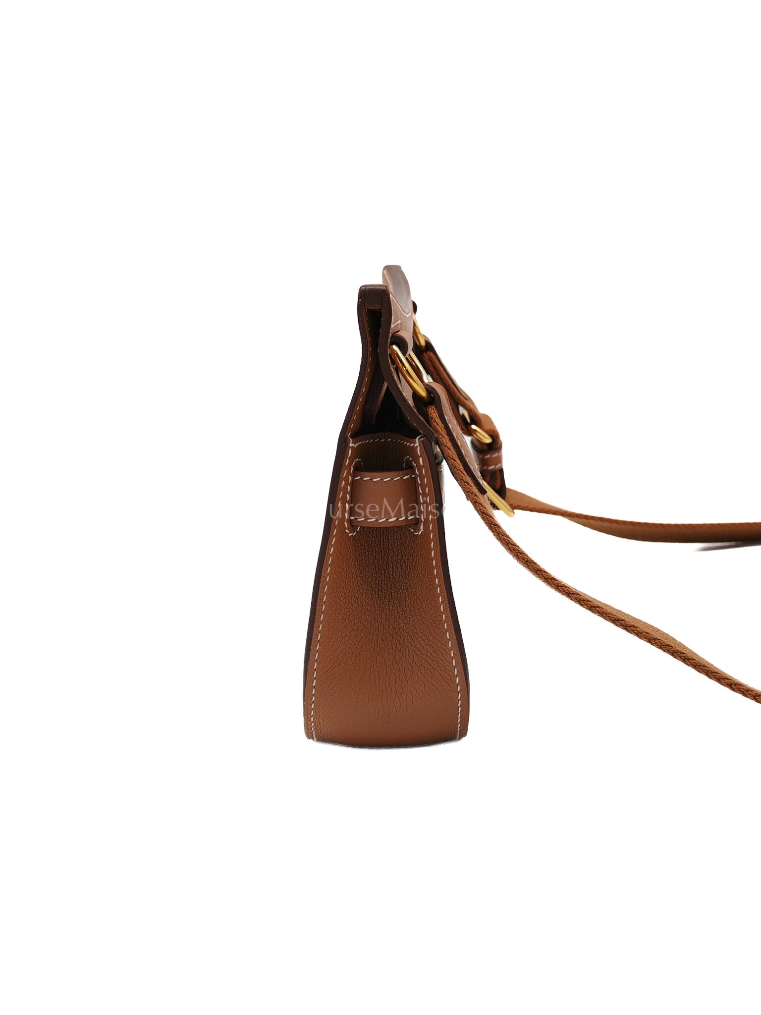 Jypsiere Mini Gold Evercolor Leather in Gold Hardware Stamp U(2022) | Purse Maison Luxury Bags Shop