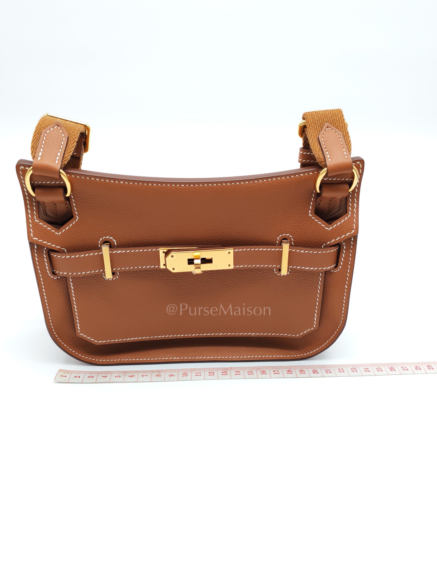 Jypsiere Mini in Gold Evercolor and Gold Hardware Stamp K(2025) | Purse Maison Luxury Bags Shop