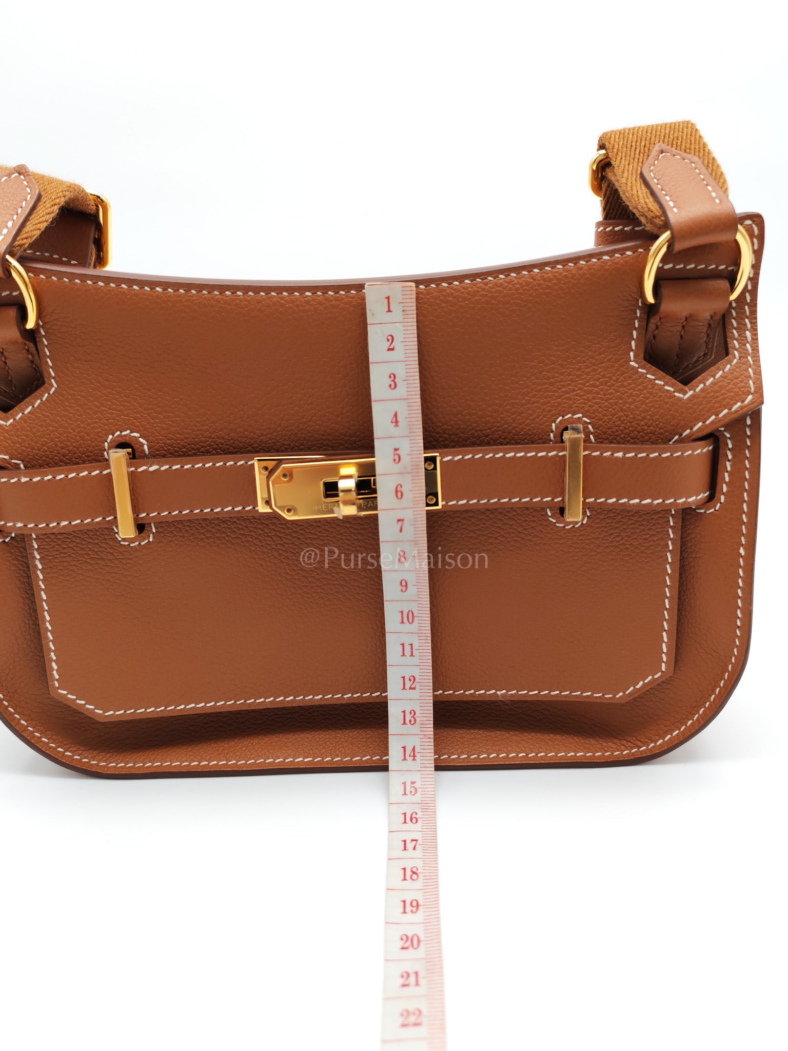 Jypsiere Mini in Gold Evercolor and Gold Hardware Stamp K(2025) | Purse Maison Luxury Bags Shop