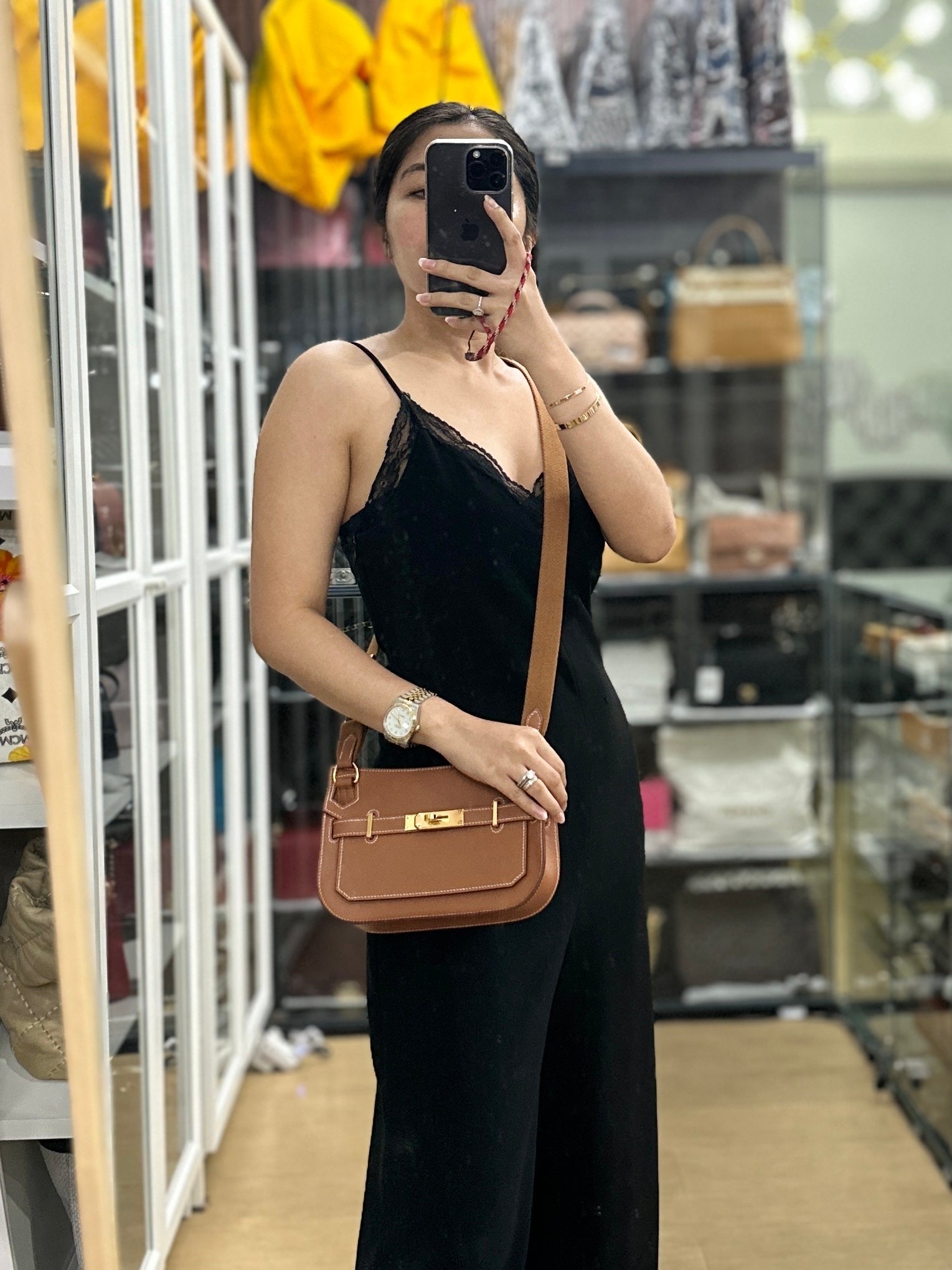 Jypsiere Mini in Gold Evercolor and Gold Hardware Stamp K(2025) | Purse Maison Luxury Bags Shop