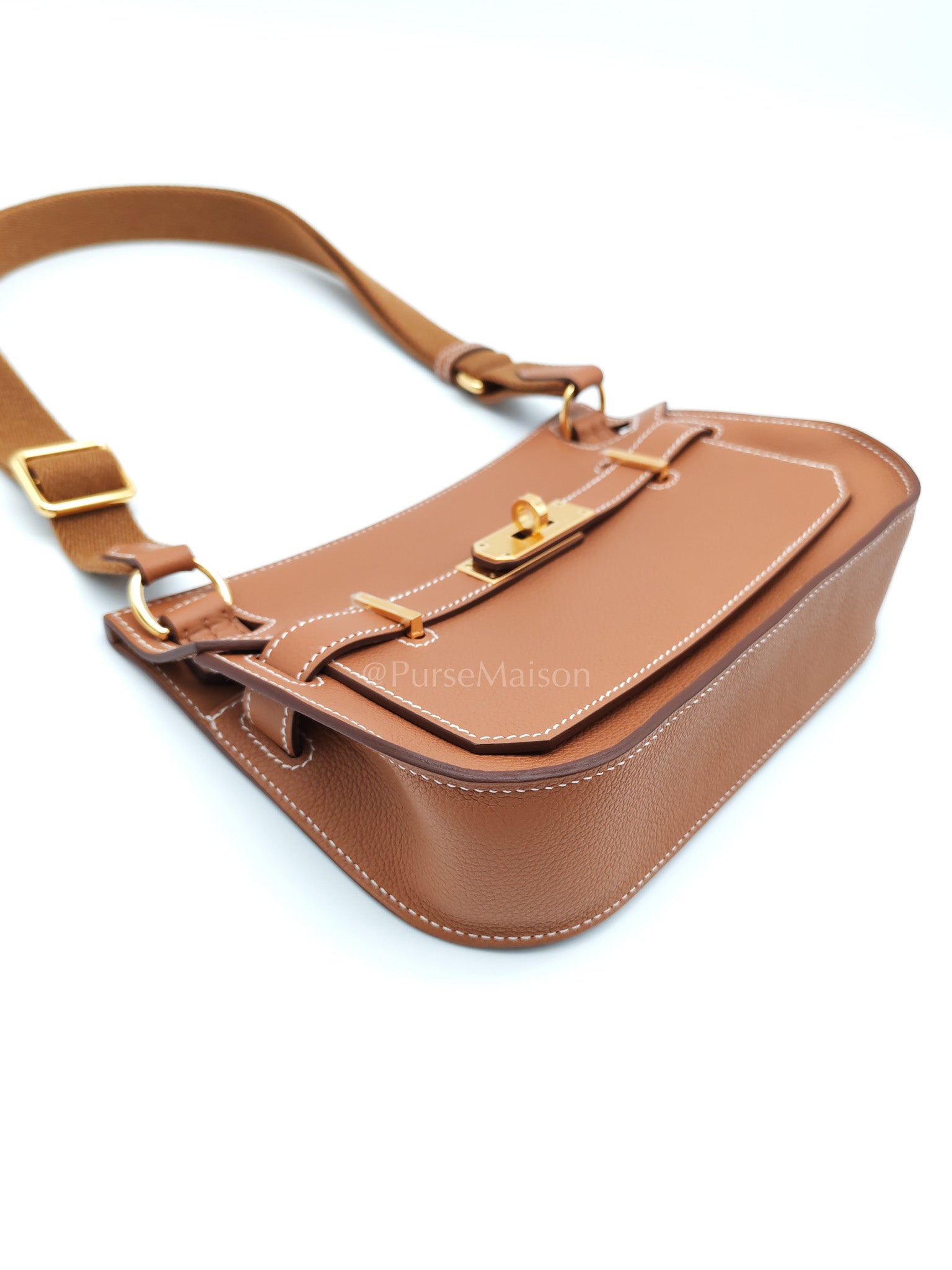 Jypsiere Mini in Gold Evercolor and Gold Hardware Stamp K(2025) | Purse Maison Luxury Bags Shop