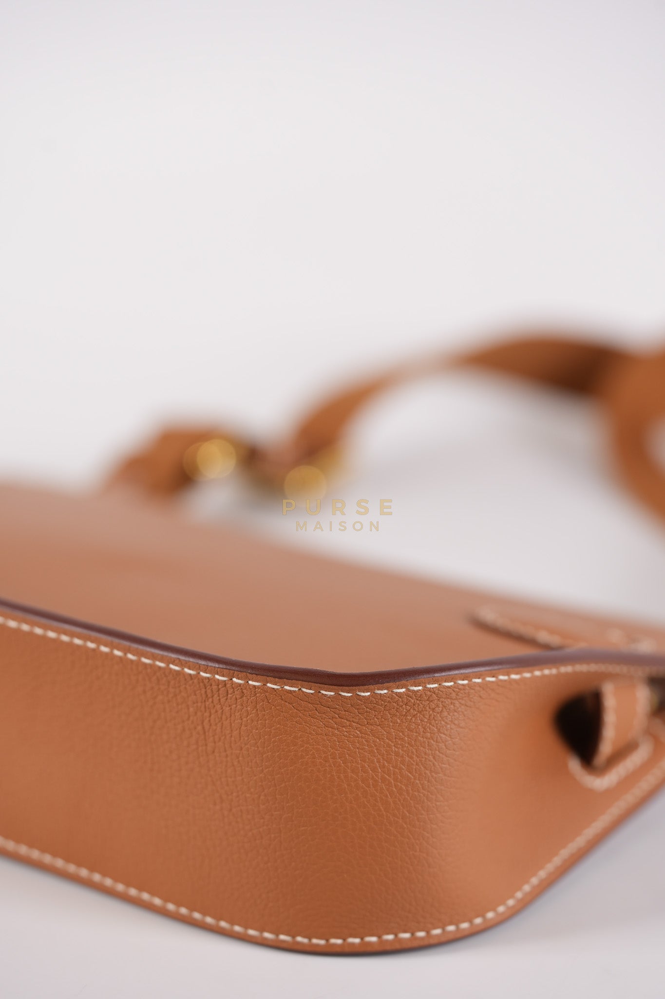 Jypsiere Mini in Gold Evercolor and Gold Hardware Stamp W (2024) | Purse Maison Luxury Bags Shop