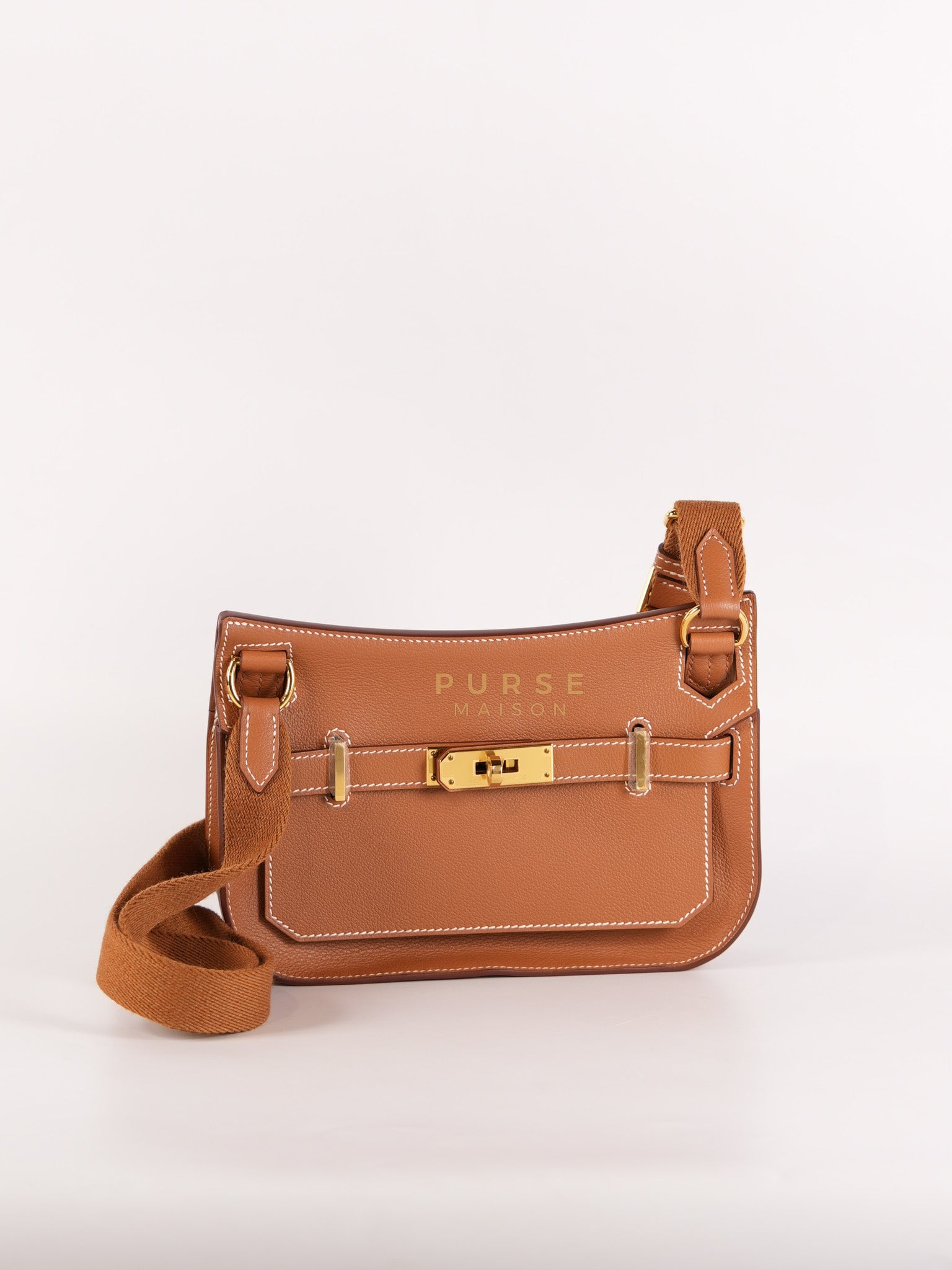 Jypsiere Mini in Gold Evercolor and Gold Hardware Stamp W (2024) | Purse Maison Luxury Bags Shop