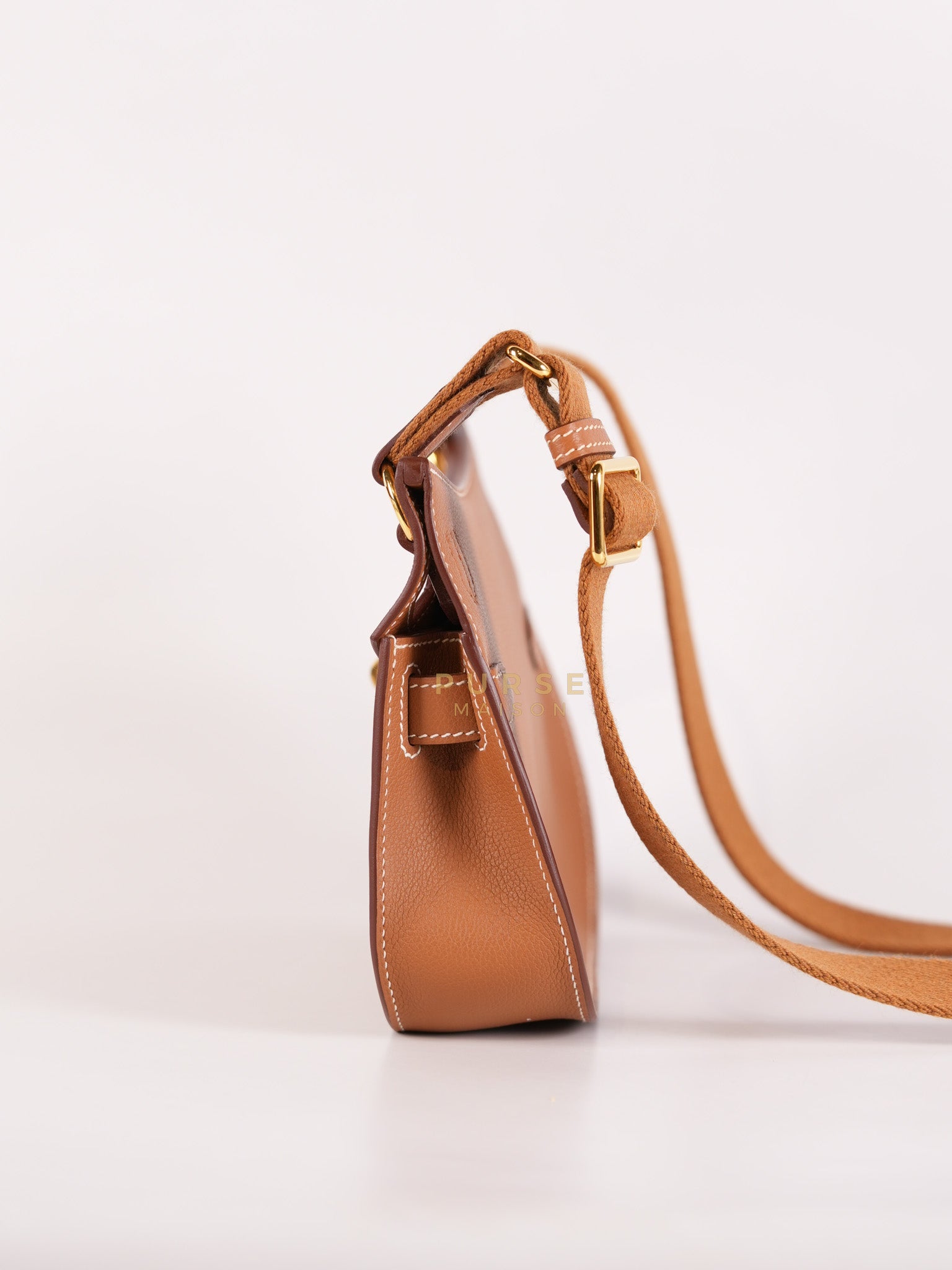 Jypsiere Mini in Gold Evercolor and Gold Hardware Stamp W (2024) | Purse Maison Luxury Bags Shop