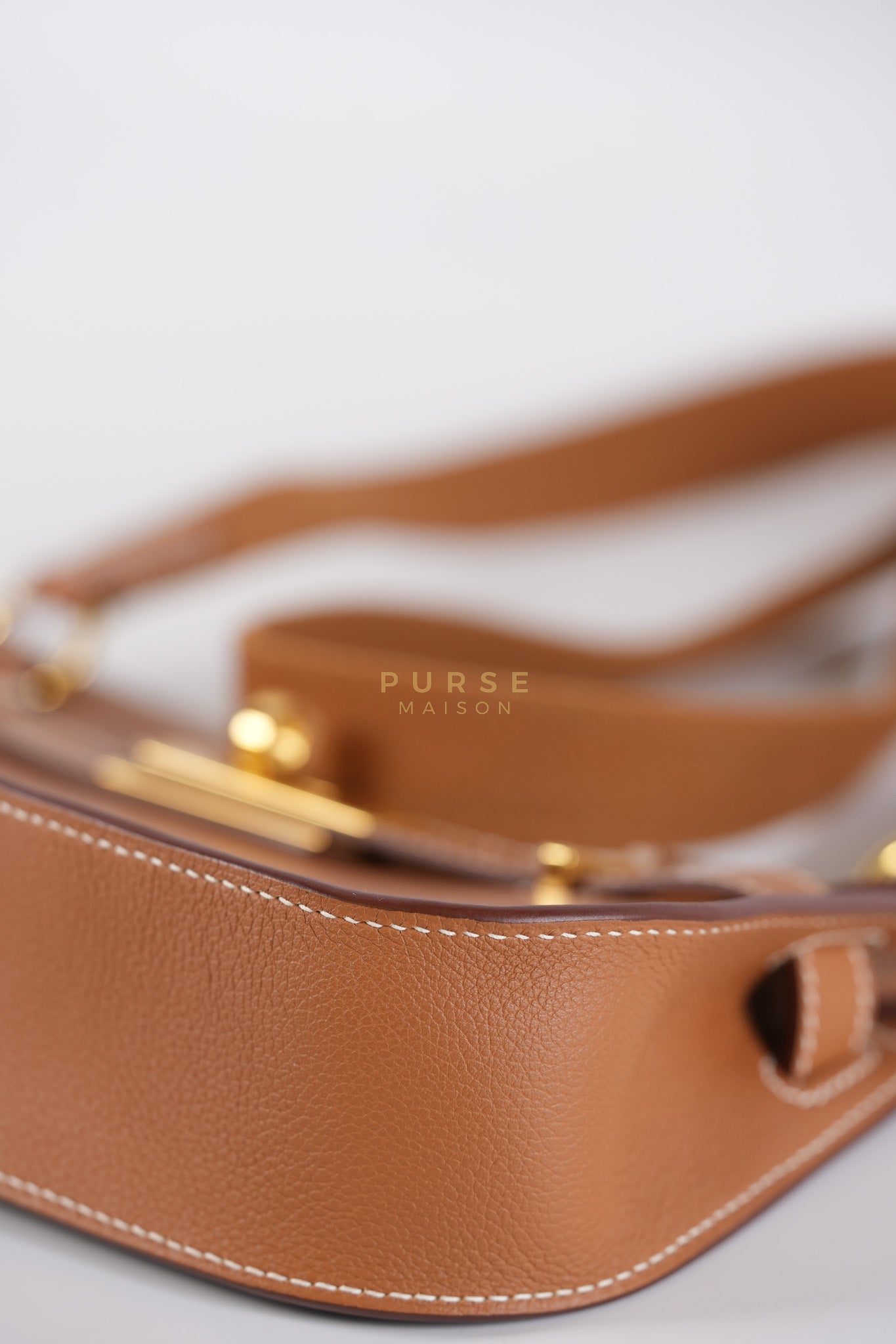 Jypsiere Mini in Gold Evercolor and Gold Hardware Stamp W (2024) | Purse Maison Luxury Bags Shop