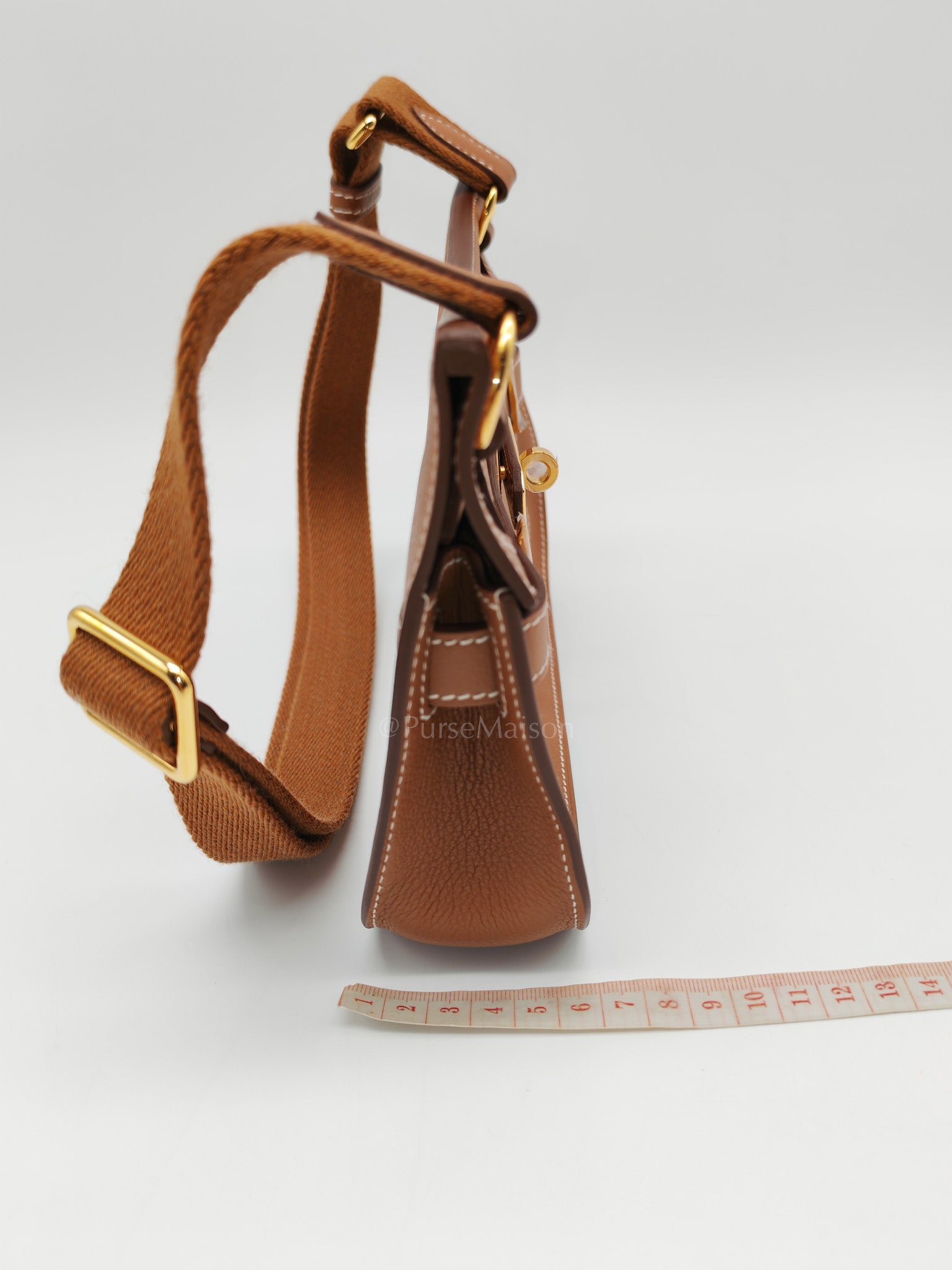 Jypsiere Mini in Gold Evercolor Leather & Gold Hardware Stamp W (2024)