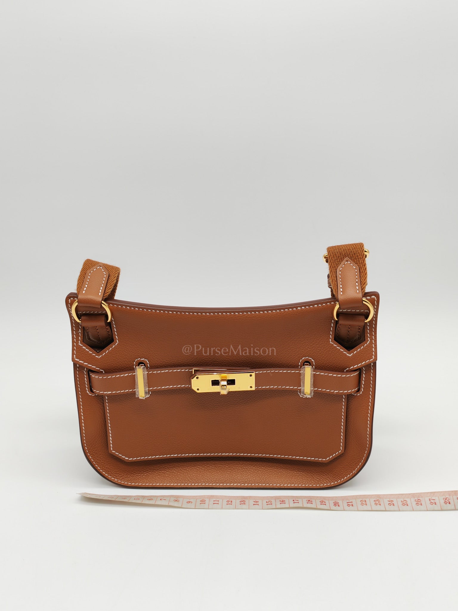 Jypsiere Mini in Gold Evercolor Leather & Gold Hardware Stamp W (2024)