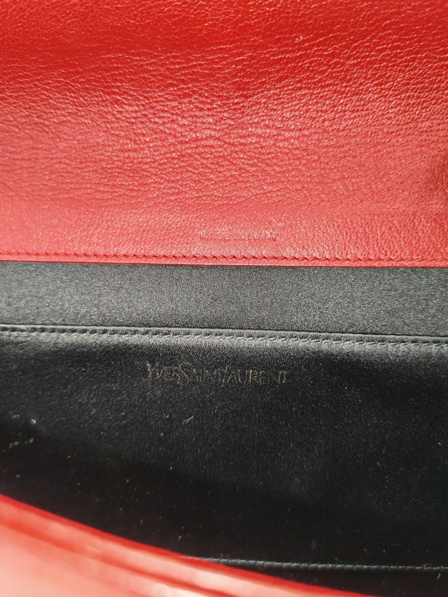 Kate Clutch in Red Grained Calfskin Leather | Purse Maison Luxury Bags Shop