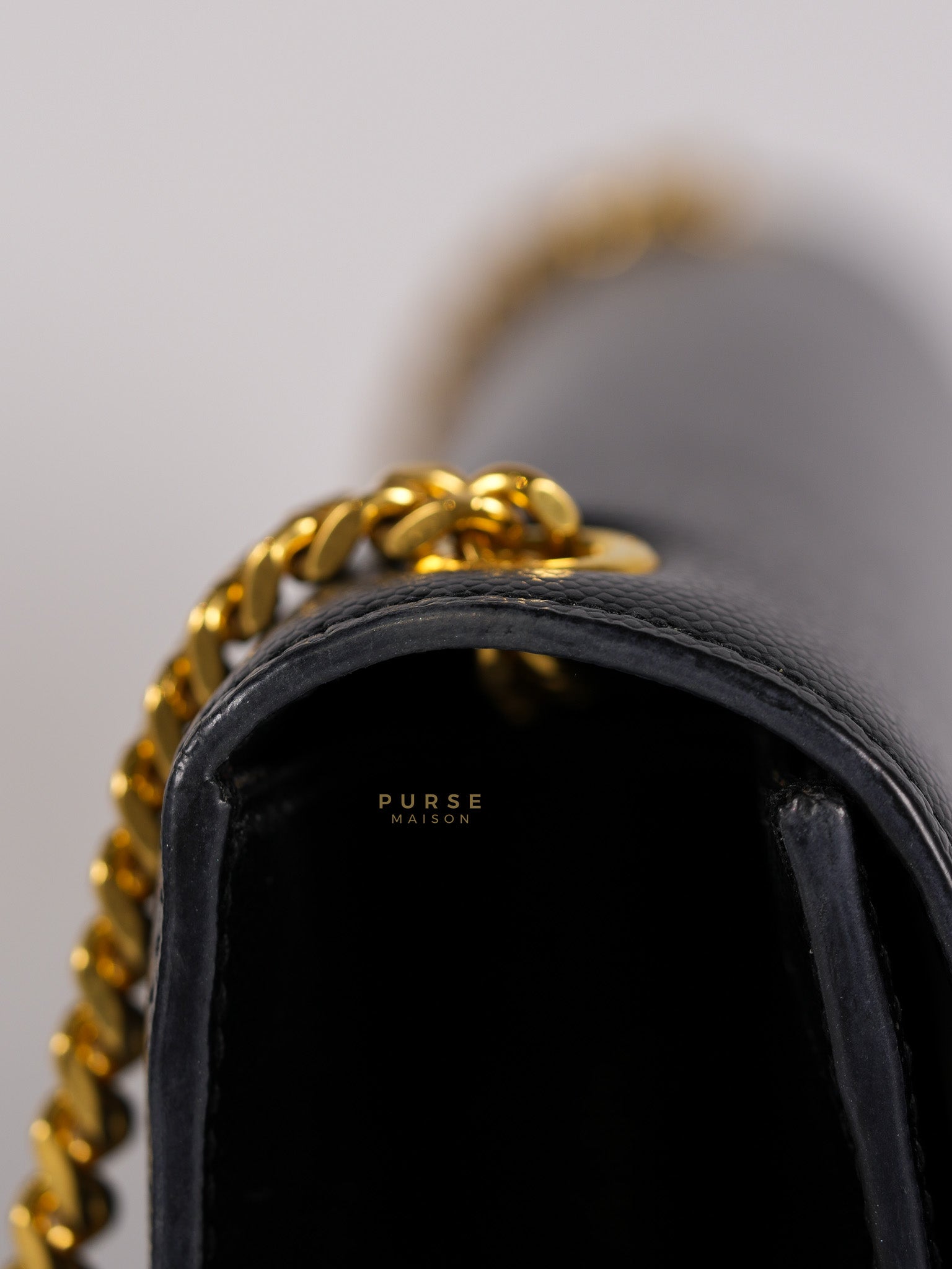 Kate Crossbody Bag in Black Chain Bag | Purse Maison Luxury Bags Shop