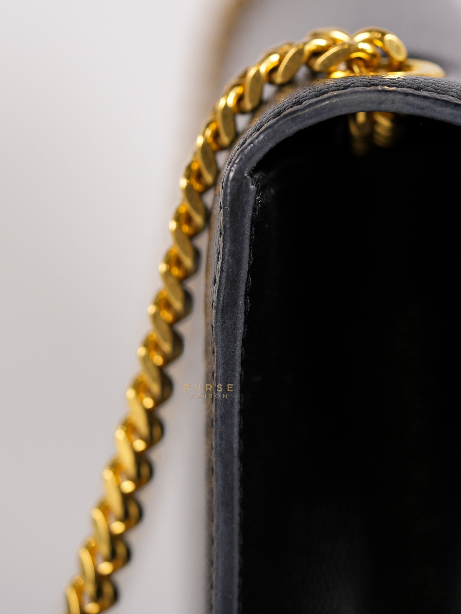 Kate Crossbody Bag in Black Chain Bag | Purse Maison Luxury Bags Shop