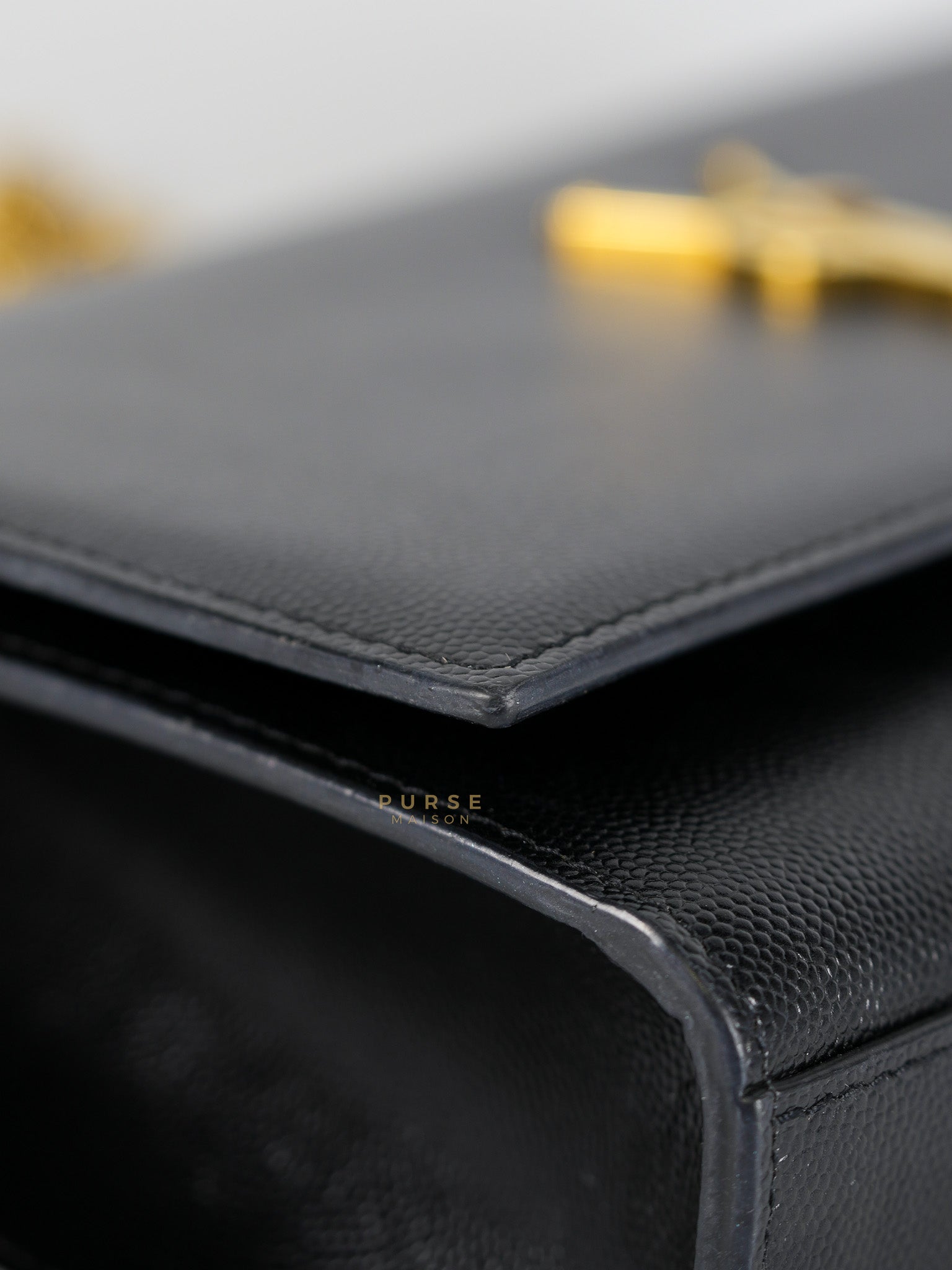 Kate Crossbody Bag in Black Chain Bag | Purse Maison Luxury Bags Shop