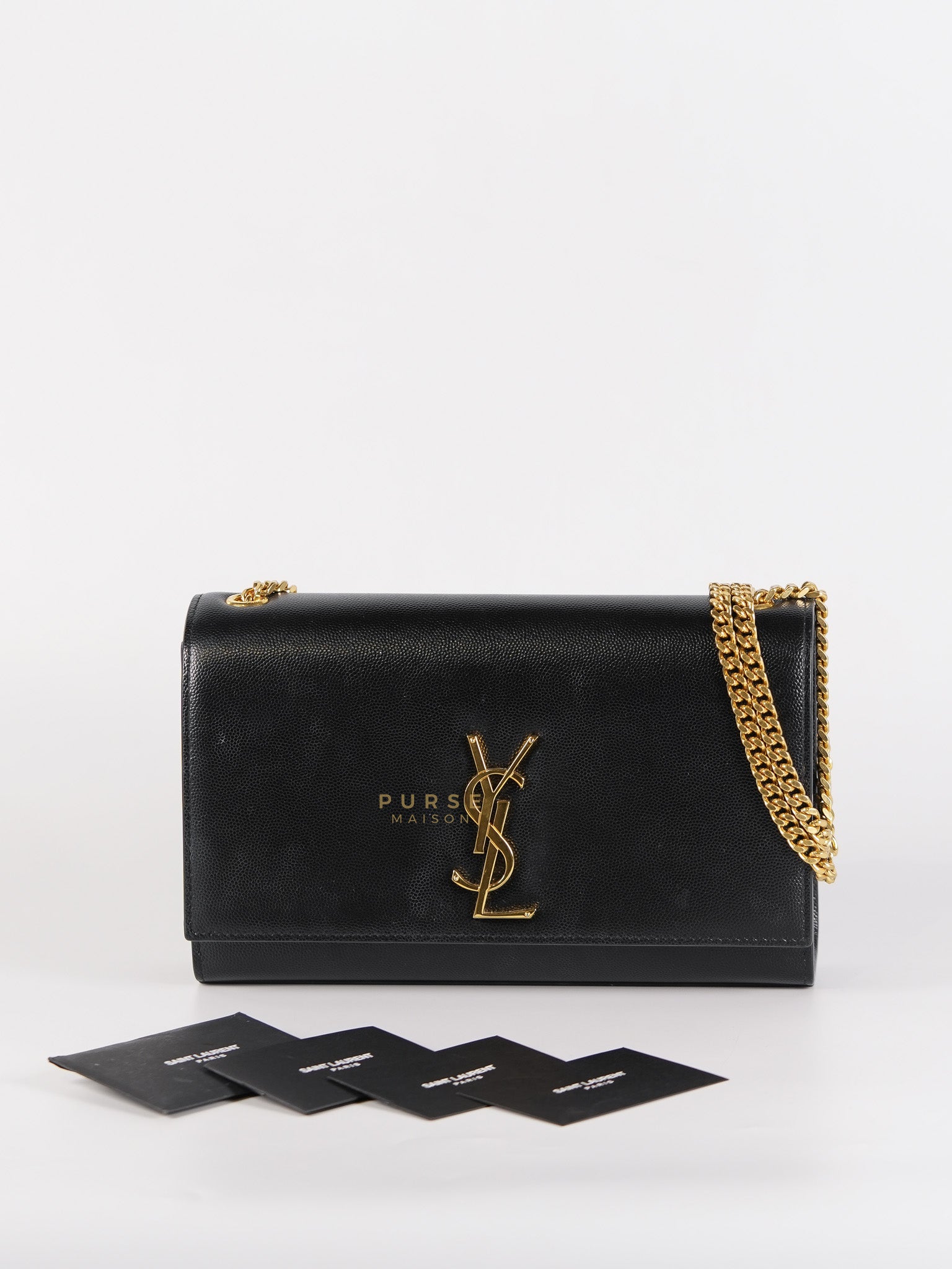 Kate Crossbody Bag in Black Chain Bag | Purse Maison Luxury Bags Shop