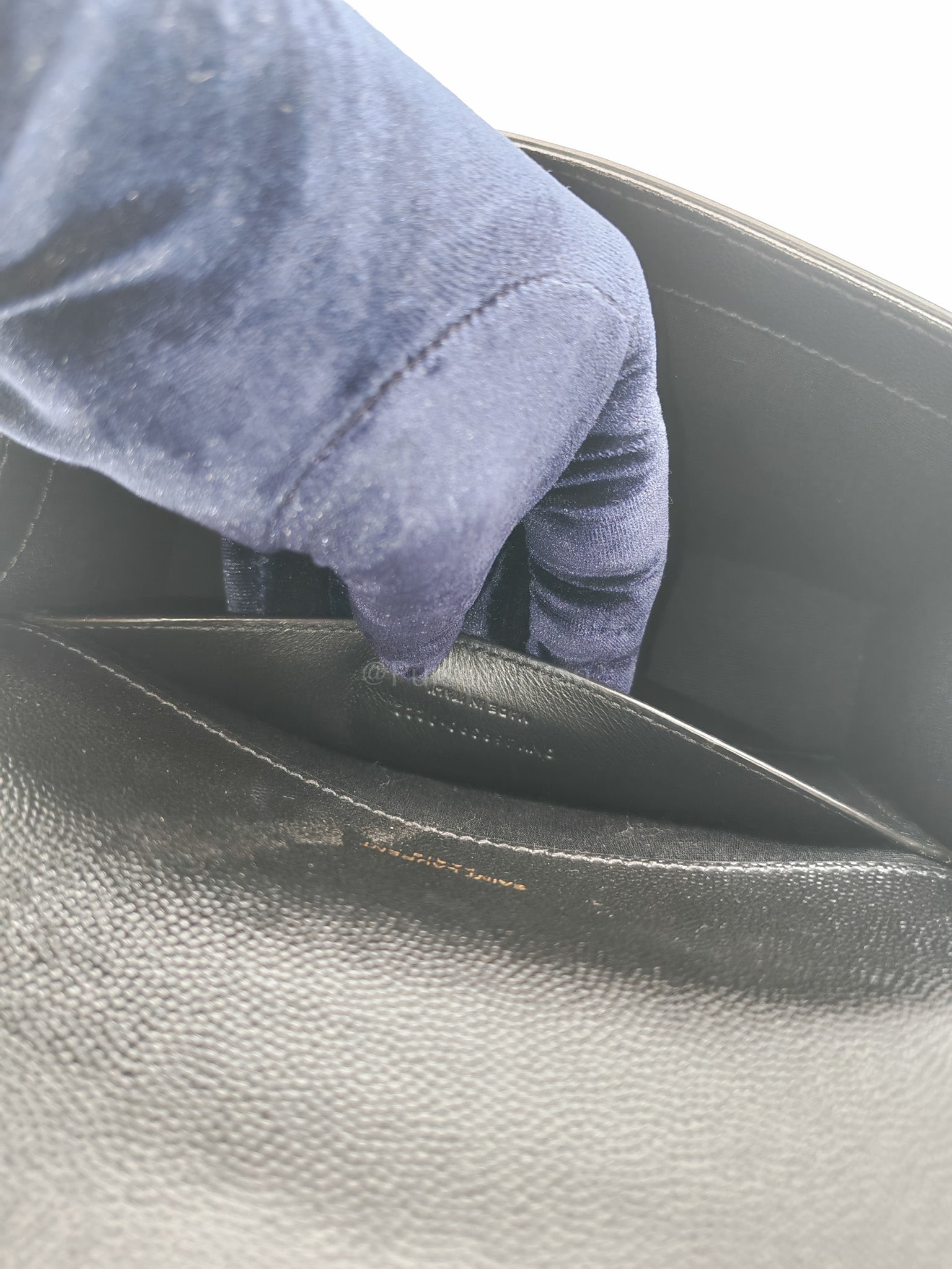 Kate Small in Black Grained Calfskin Leather and Gold Hardware Chain Bag | Purse Maison Luxury Bags Shop