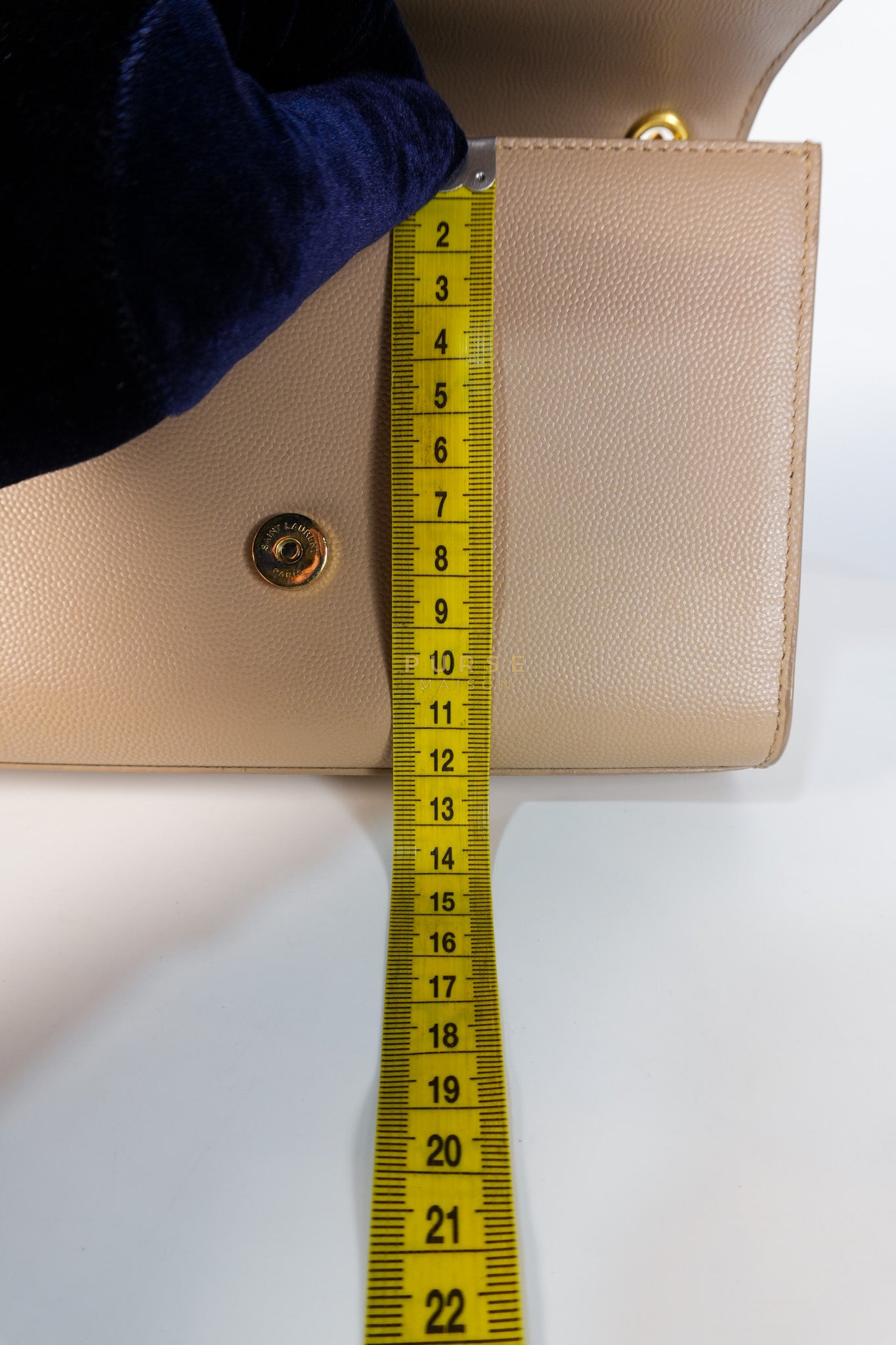 Kate Small in Nude Grain De Poudre Leather & Gold Hardware | Purse Maison Luxury Bags Shop