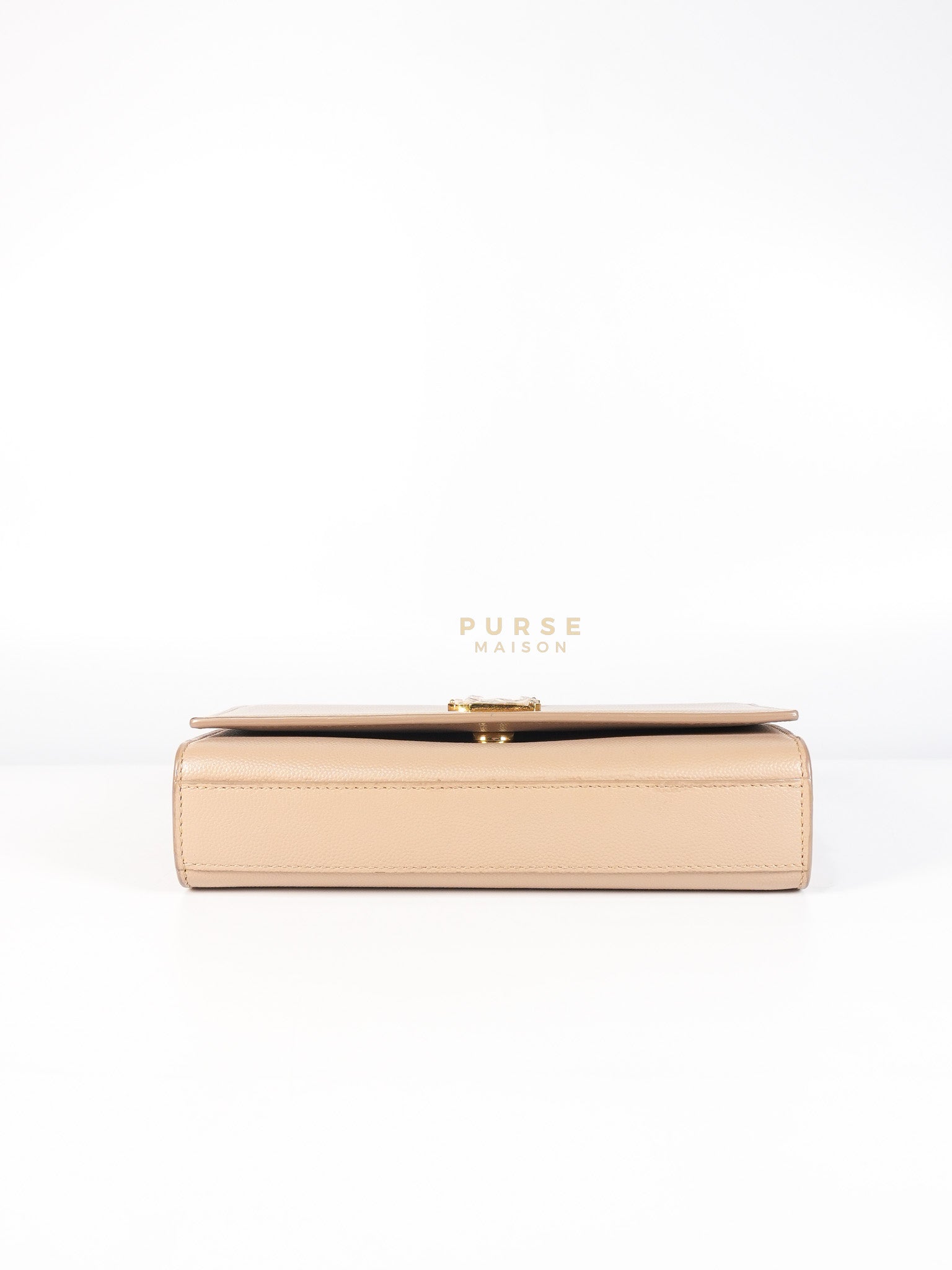 Kate Small in Nude Grain De Poudre Leather & Gold Hardware | Purse Maison Luxury Bags Shop