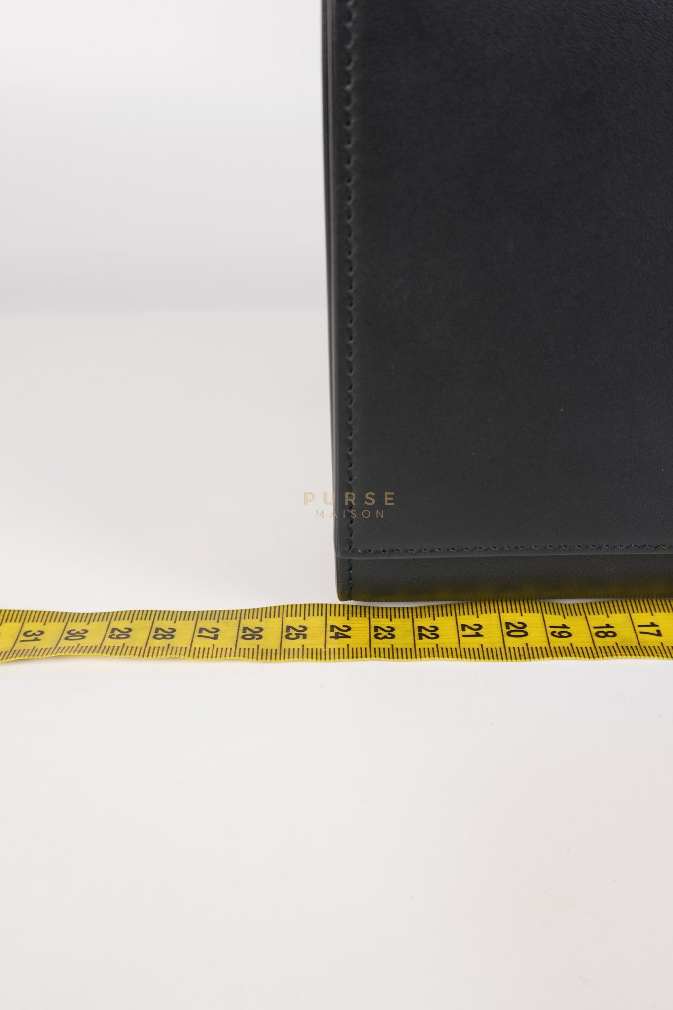 Kate Tassel Bag Medium in Black Smooth Calfskin Leather Silver Hardware | Purse Maison Luxury Bags Shop