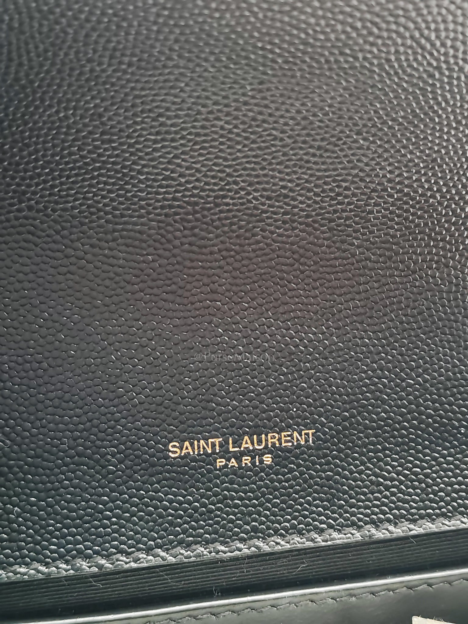 Kate Tassel Small in Black Monogram Grain De Poudre Leather Gold Hardware | Purse Maison Luxury Bags Shop