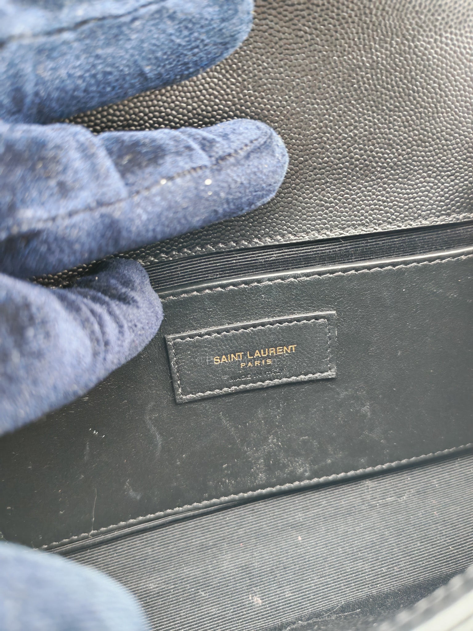 Kate Tassel Small in Black Monogram Grain De Poudre Leather Gold Hardware | Purse Maison Luxury Bags Shop