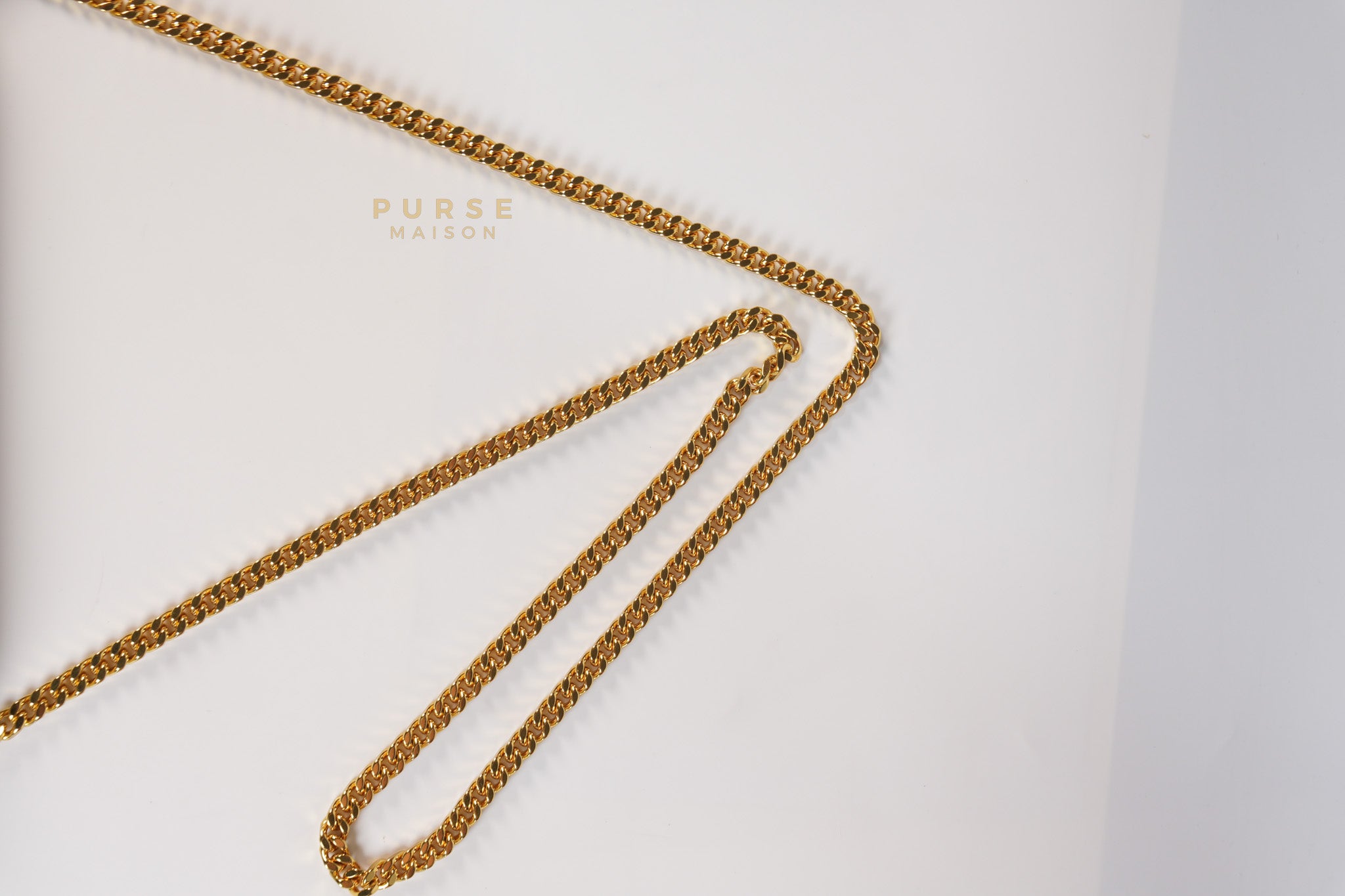 Kate Wallet on Chain in Off White Chevron Quilted Leather | Purse Maison Luxury Bags Shop