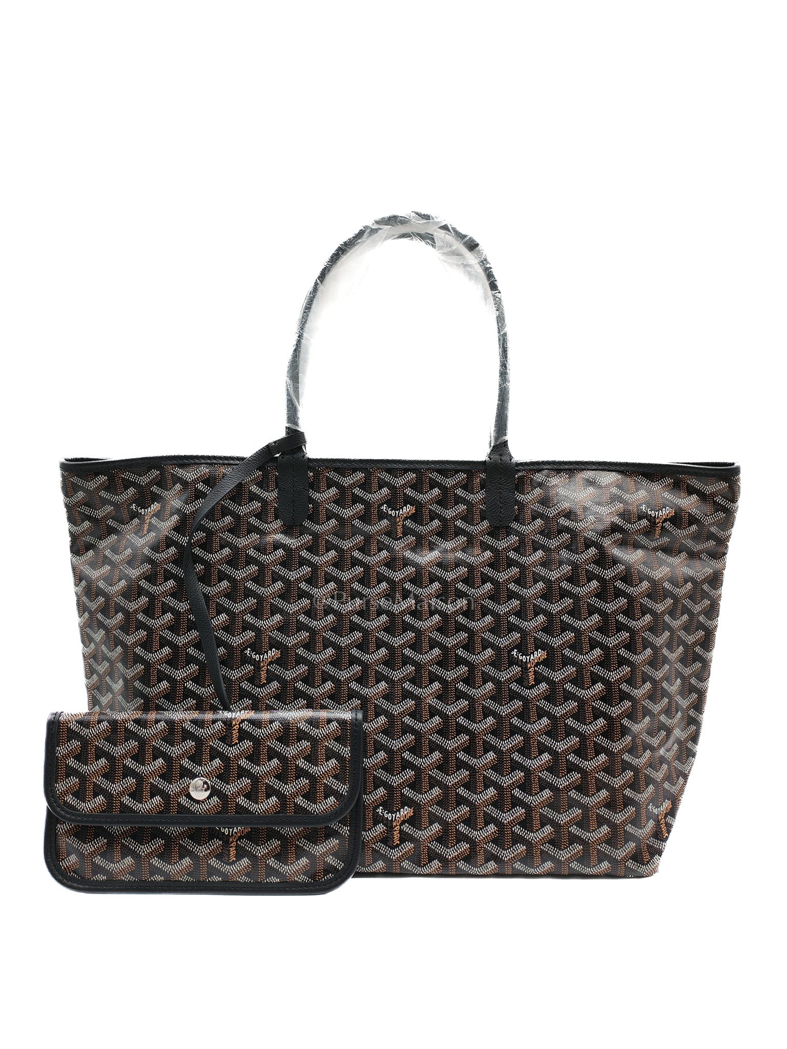 Goyard Saint Louis PM in Black Goyardine Canvas