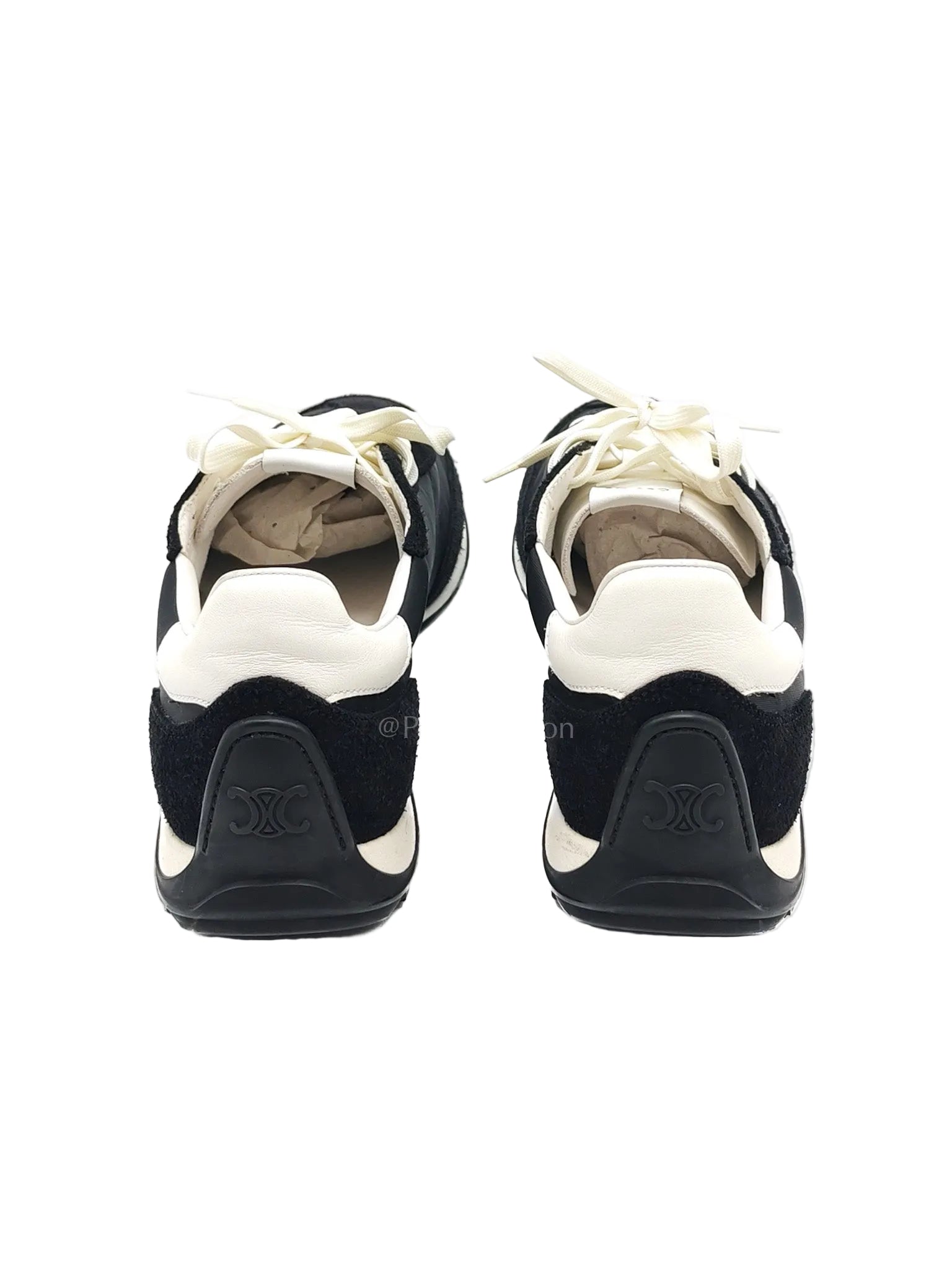 Celine Racer Sneakers in Black Nylon and Sude Size 38 (25cm)