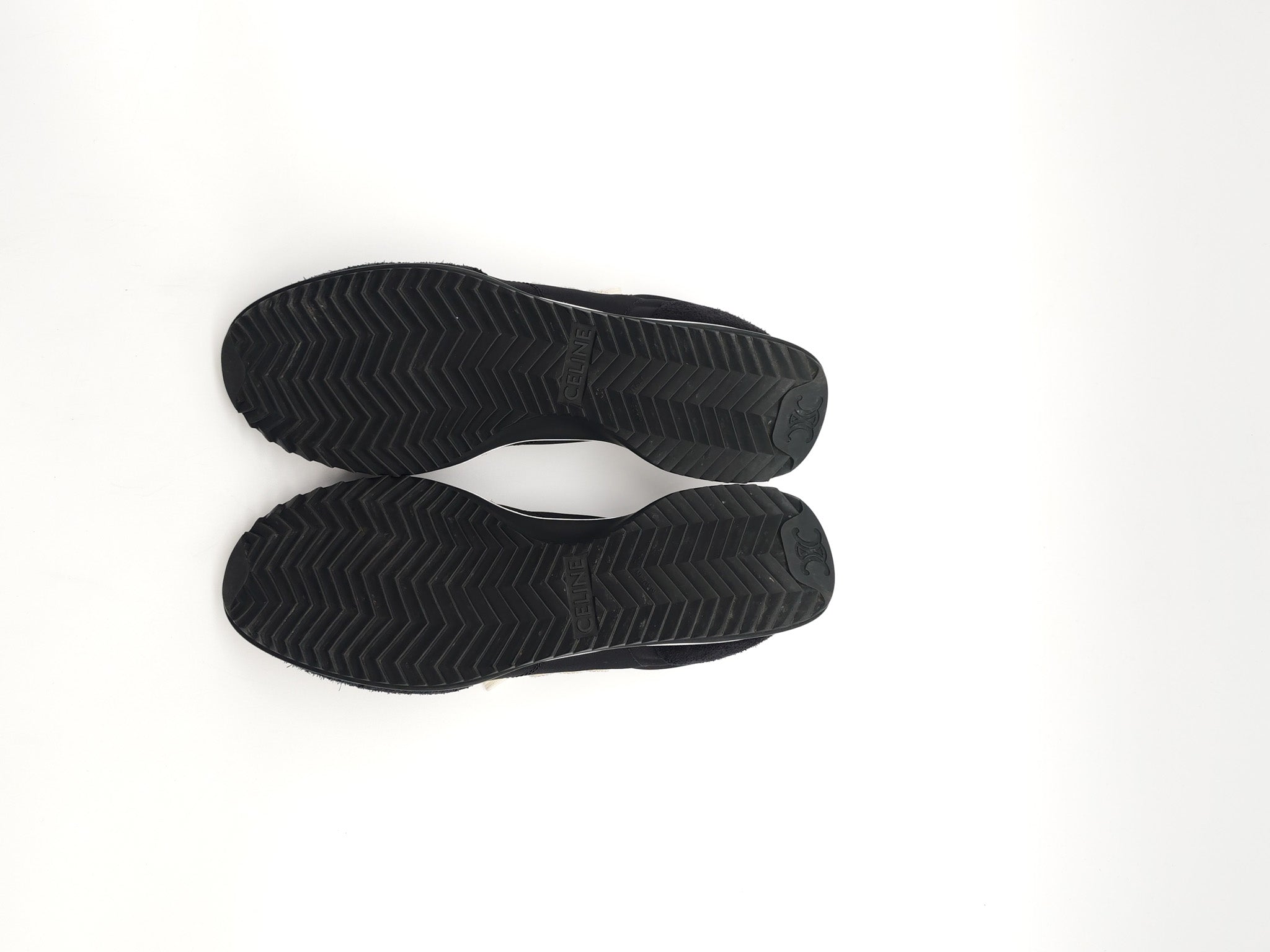 Celine Racer Sneakers in Black Nylon and Sude Size 38 (25cm)