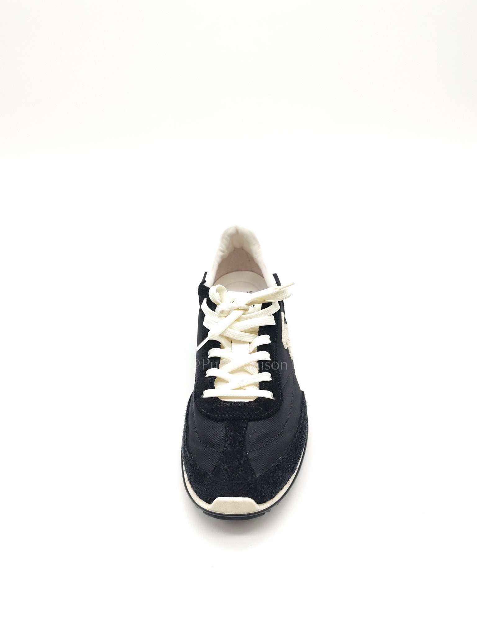 Celine Racer Sneakers in Black Nylon and Sude Size 38 (25cm)