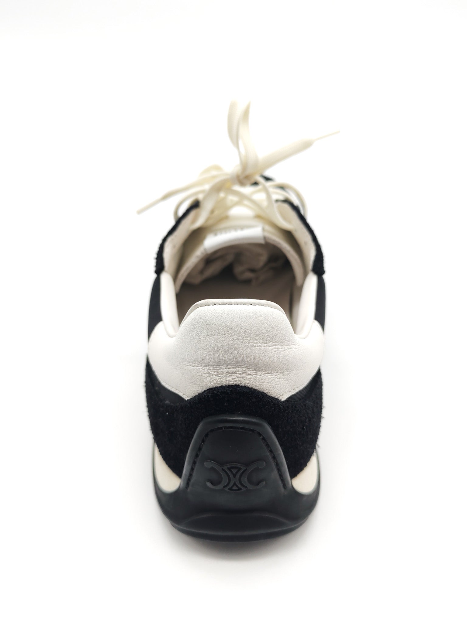 Celine Racer Sneakers in Black Nylon and Sude Size 38 (25cm)