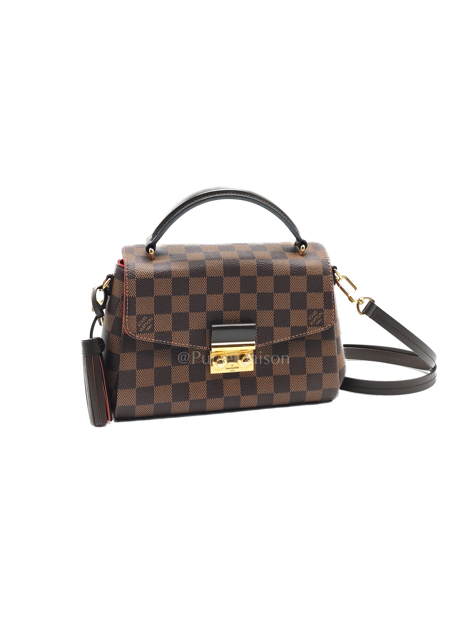 Croisette In Damier Ebene Canvas & Gold Hardware (Datecode: FL0251)