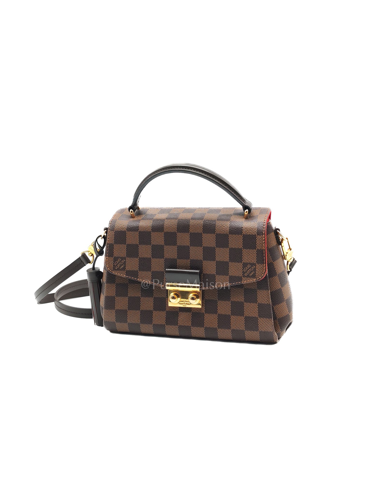 Croisette In Damier Ebene Canvas & Gold Hardware (Datecode: FL0251)