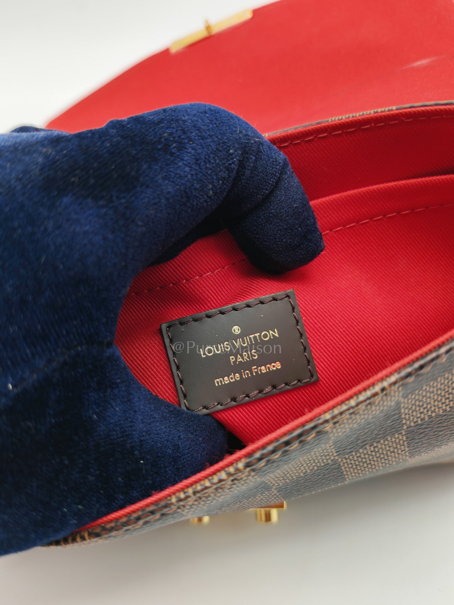 Croisette In Damier Ebene Canvas & Gold Hardware (Datecode: FL0251)