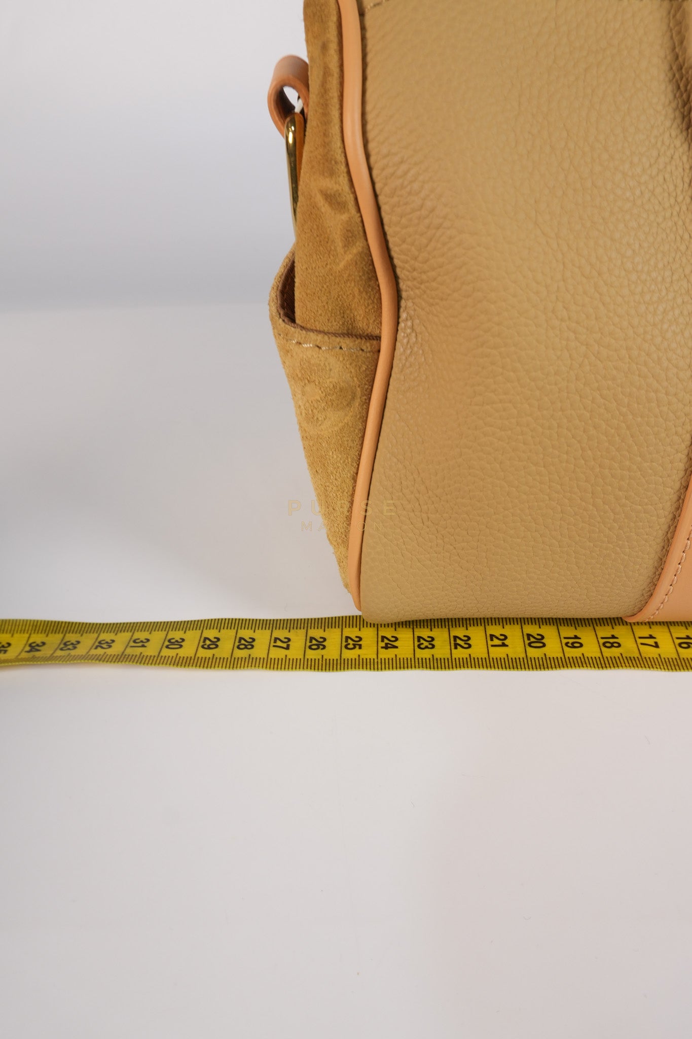 Keepall 25 Bandouliere Cargo in Tonal Suede/ Cowhide/Monogram Canvas (Microchip) | Purse Maison Luxury Bags Shop