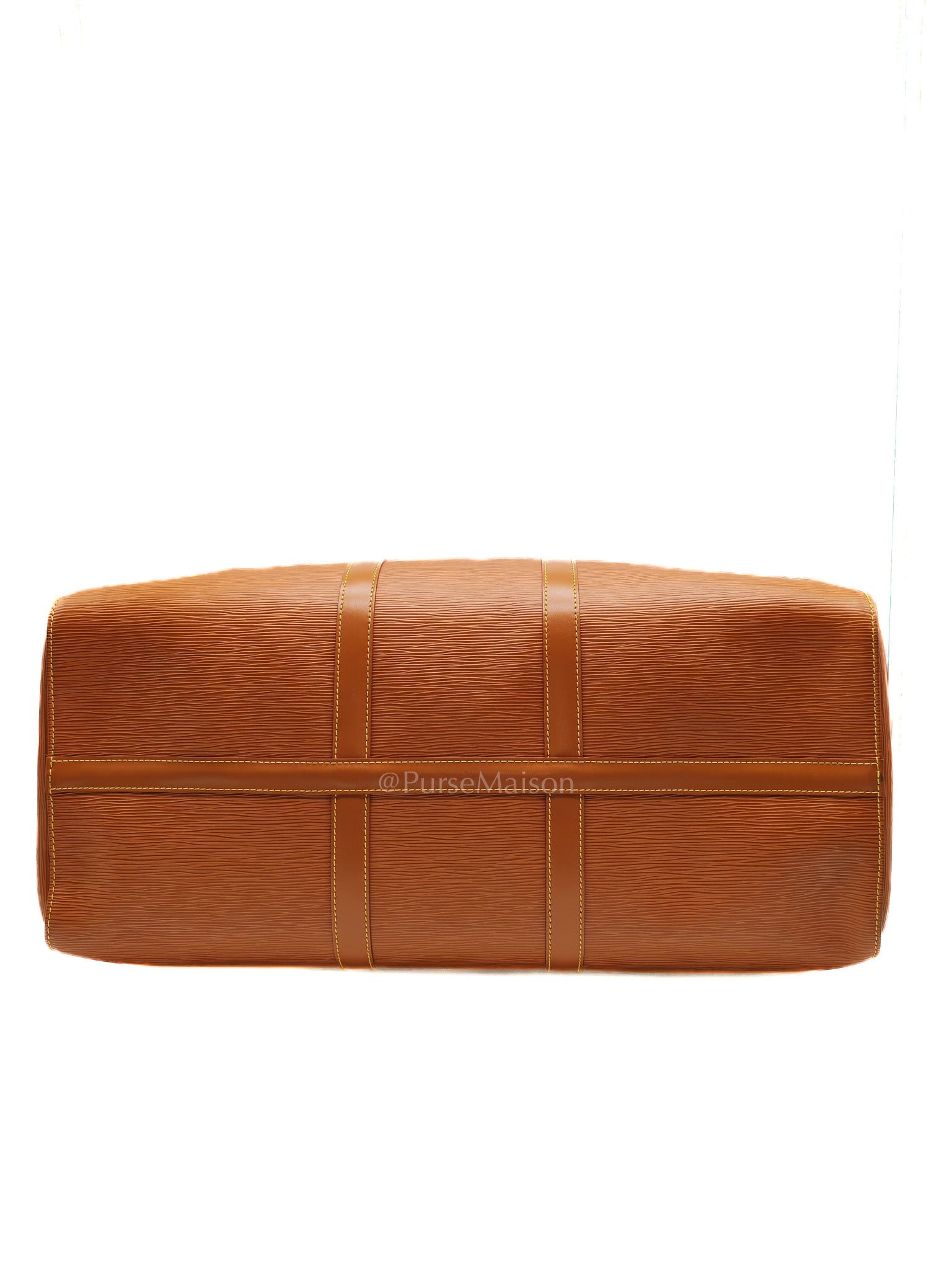Keepall 50 Duffle Bag in Brown Epi Leather | Purse Maison Luxury Bags Shop