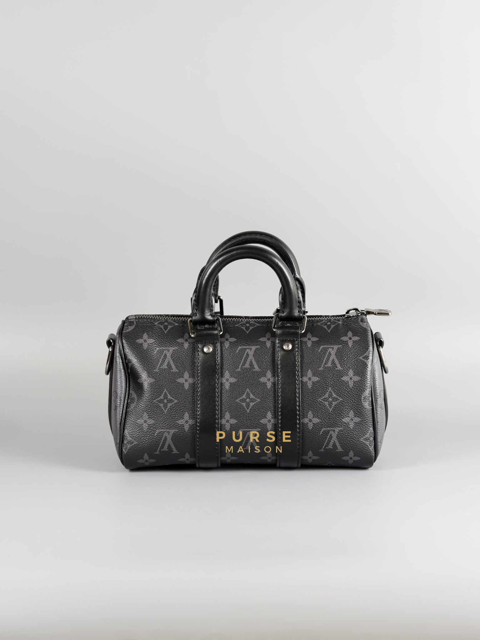 Keepall Bandouliere 25 in Monogram Eclipse Reverse (Microchip) | Purse Maison Luxury Bags Shop