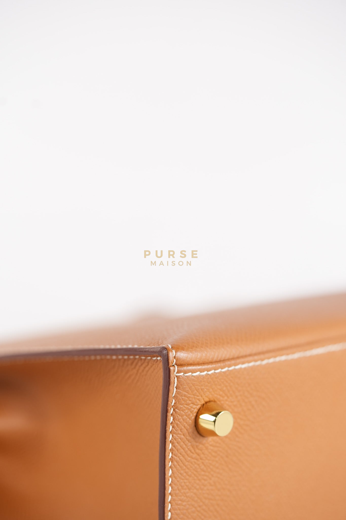 Kelly 25 Gold on Gold Sellier Epsom Leather Stamp Z (2021) | Purse Maison Luxury Bags Shop