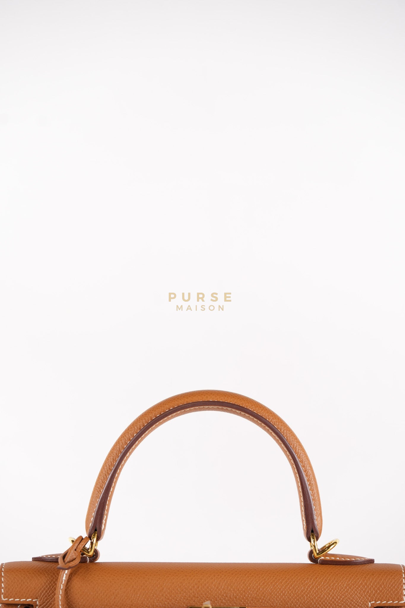 Kelly 25 Gold on Gold Sellier Epsom Leather Stamp Z (2021) | Purse Maison Luxury Bags Shop
