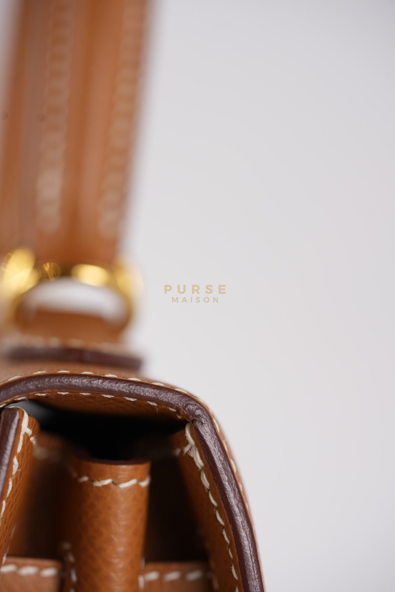 Kelly 25 Gold on Gold Sellier Epsom Leather Stamp Z (2021) | Purse Maison Luxury Bags Shop