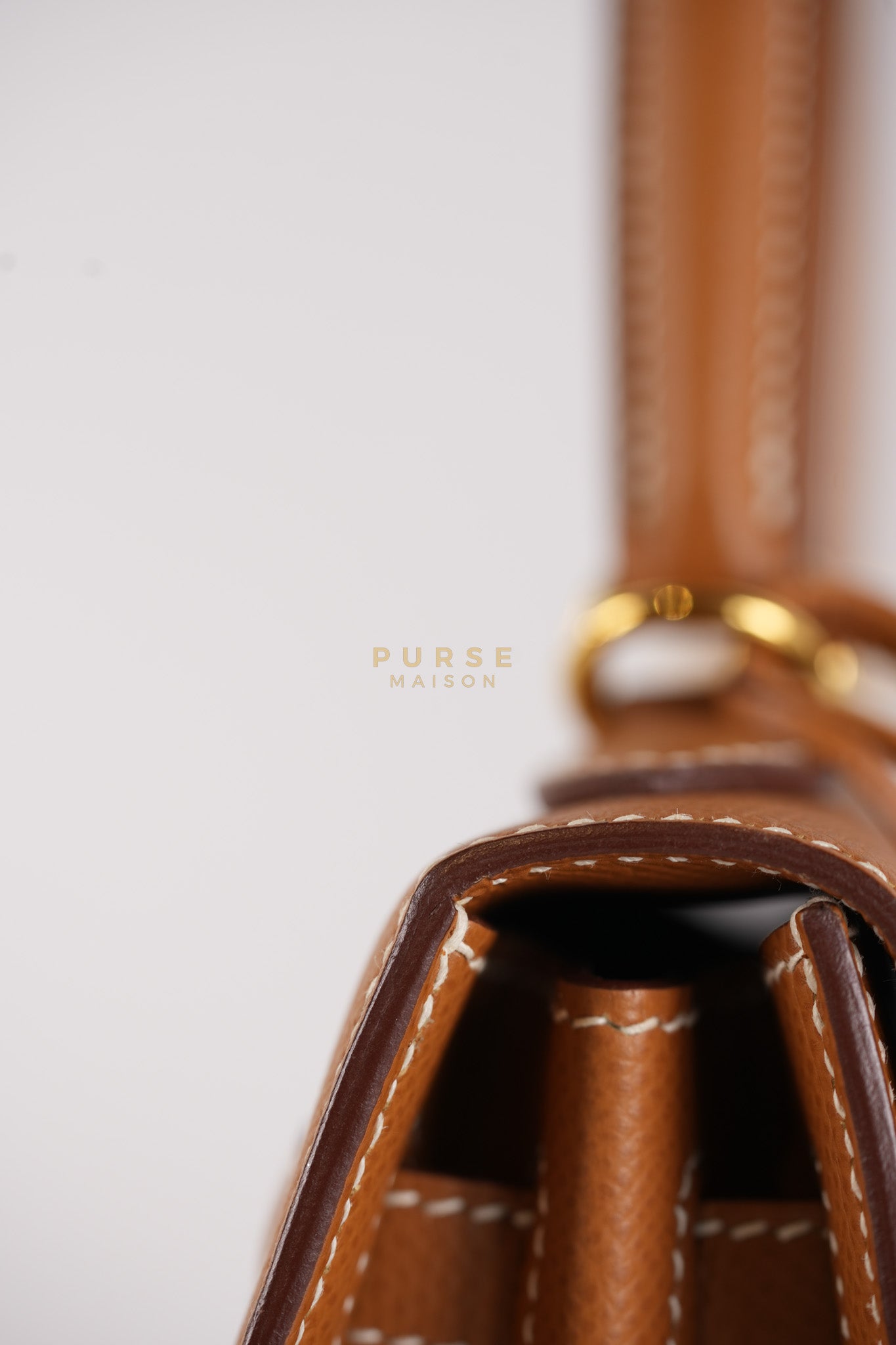 Kelly 25 Gold on Gold Sellier Epsom Leather Stamp Z (2021) | Purse Maison Luxury Bags Shop