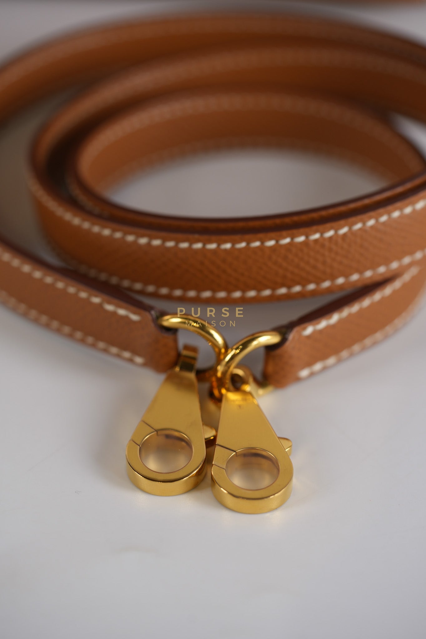 Kelly 25 Gold on Gold Sellier Epsom Leather Stamp Z (2021) | Purse Maison Luxury Bags Shop