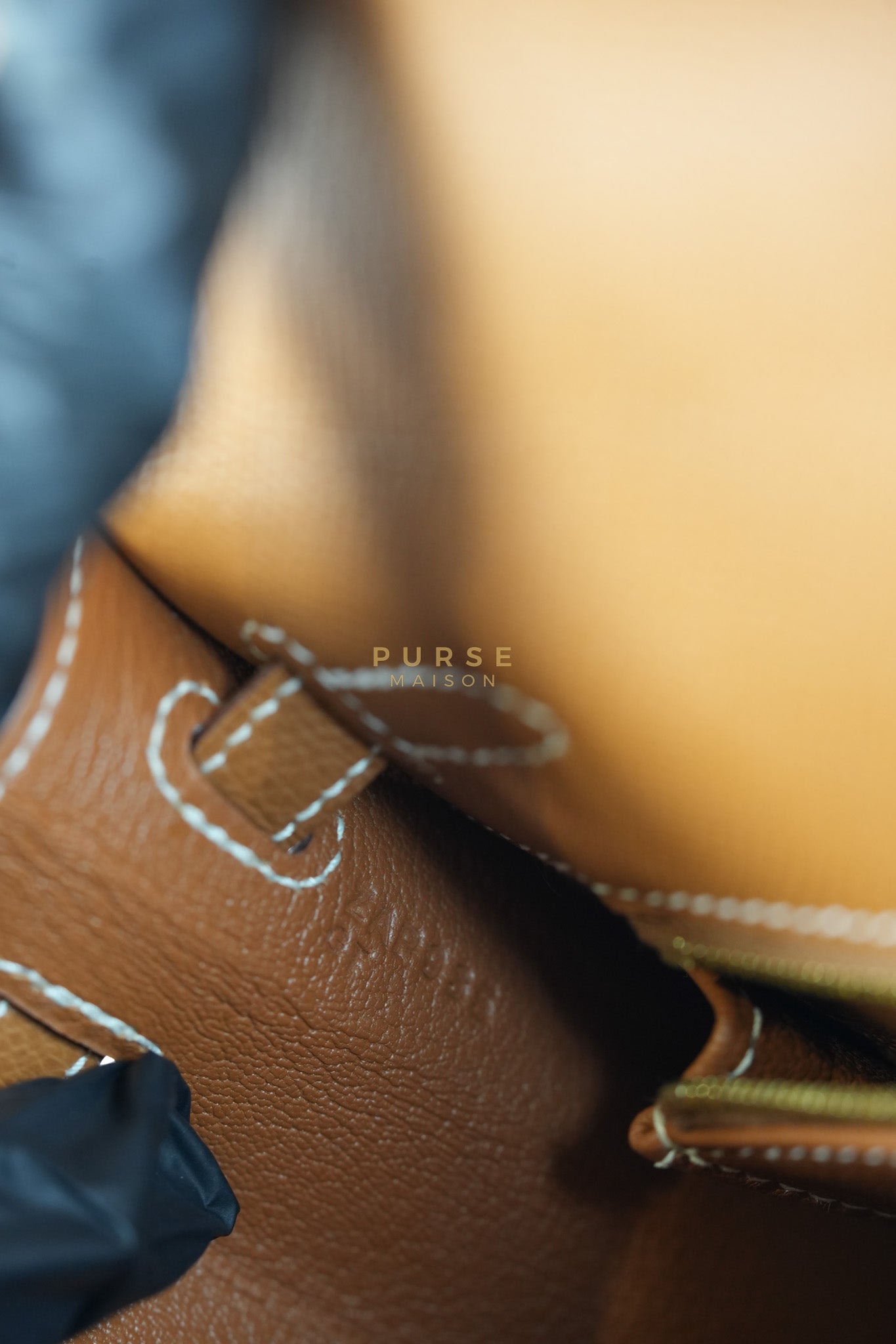 Kelly 25 Gold on Gold Sellier Epsom Leather Stamp Z (2021) | Purse Maison Luxury Bags Shop