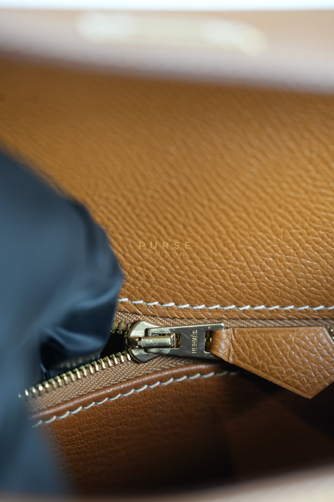 Kelly 25 Gold on Gold Sellier Epsom Leather Stamp Z (2021) | Purse Maison Luxury Bags Shop