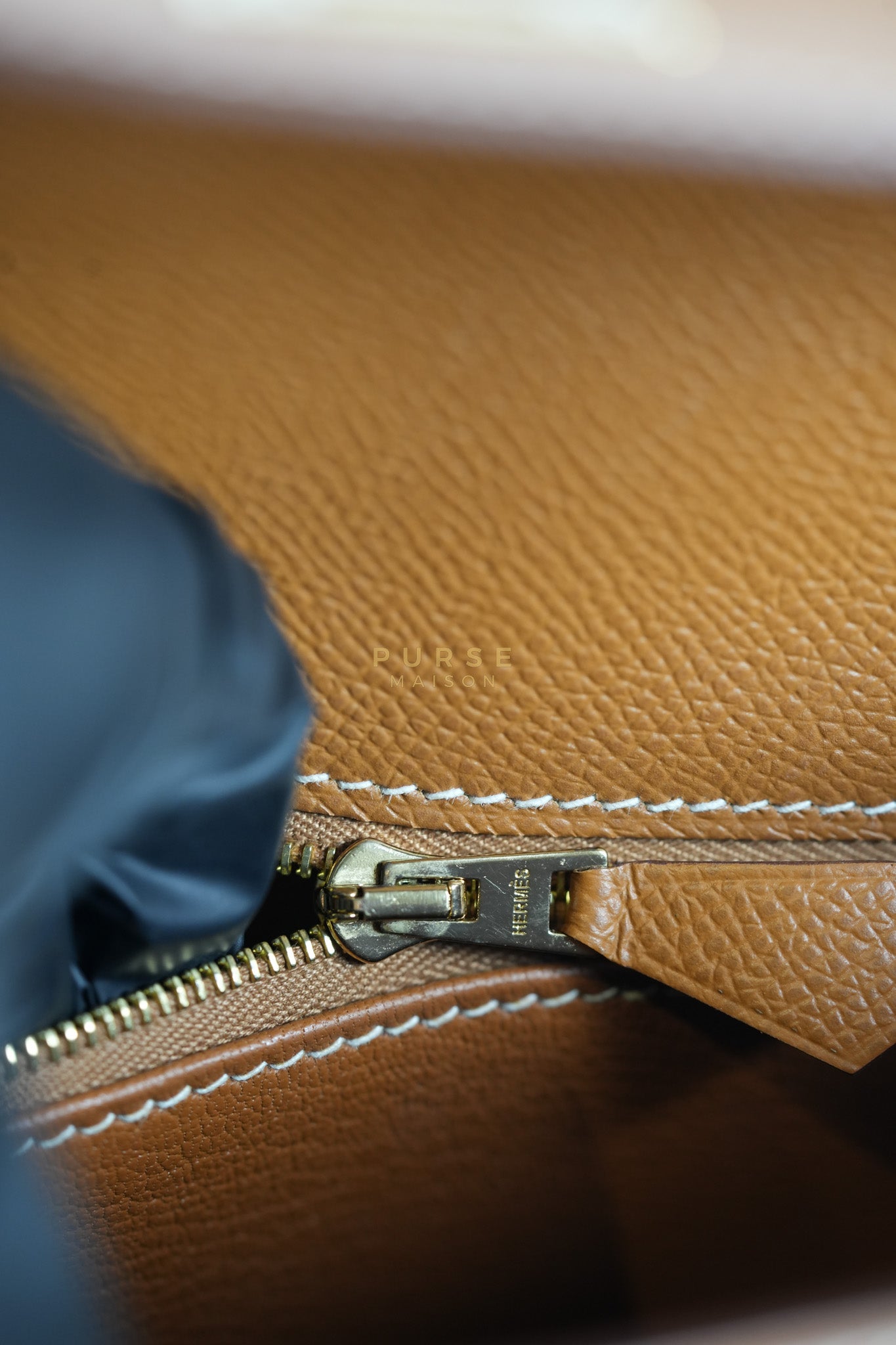 Kelly 25 Gold on Gold Sellier Epsom Leather Stamp Z (2021) | Purse Maison Luxury Bags Shop