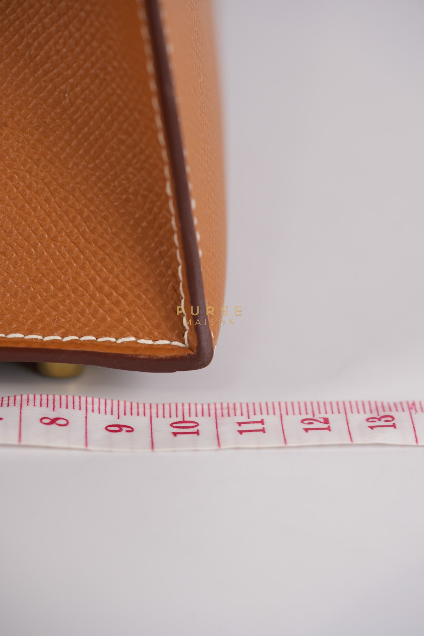Kelly 25 Gold on Gold Sellier Epsom Leather Stamp Z (2021) | Purse Maison Luxury Bags Shop