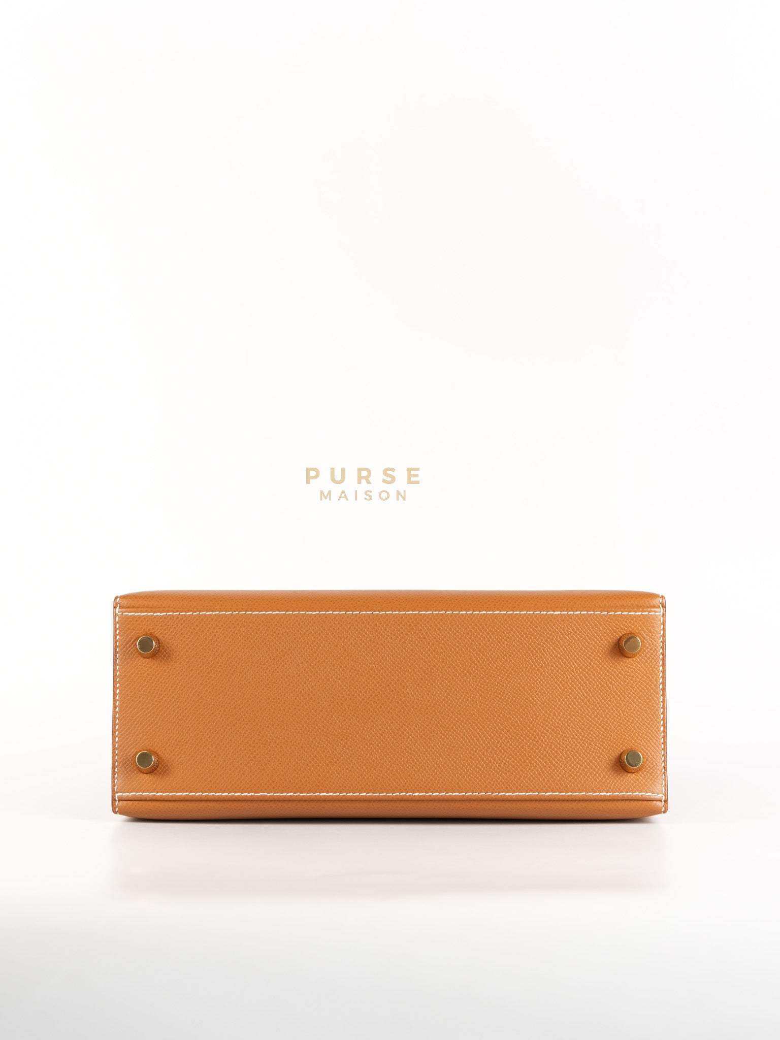 Kelly 25 Gold on Gold Sellier Epsom Leather Stamp Z (2021) | Purse Maison Luxury Bags Shop
