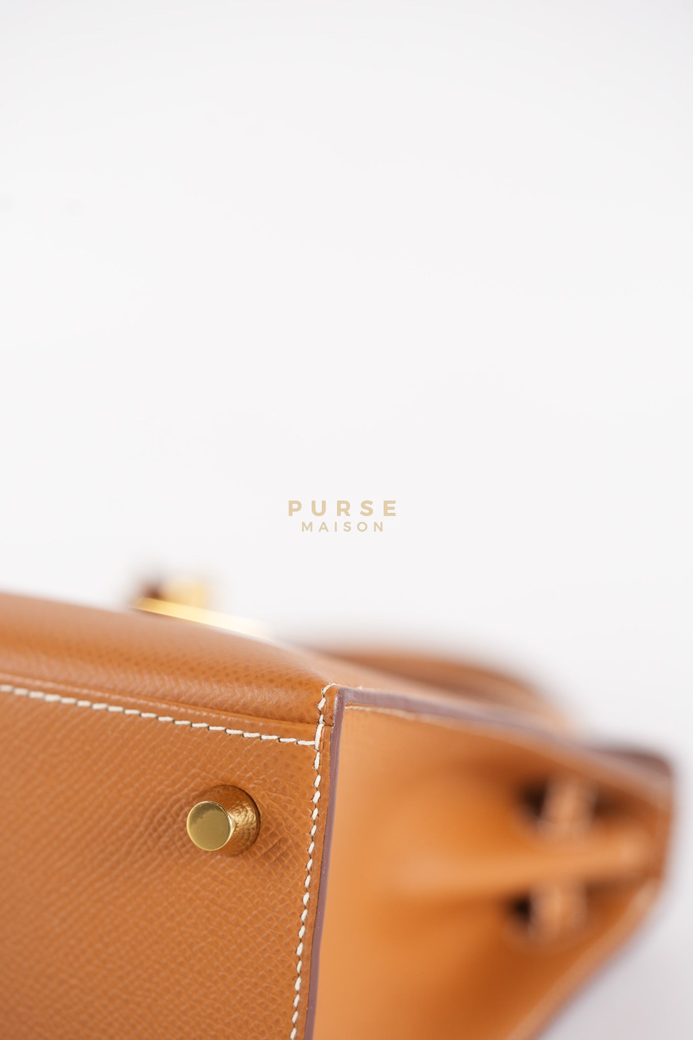 Kelly 25 Gold on Gold Sellier Epsom Leather Stamp Z (2021) | Purse Maison Luxury Bags Shop