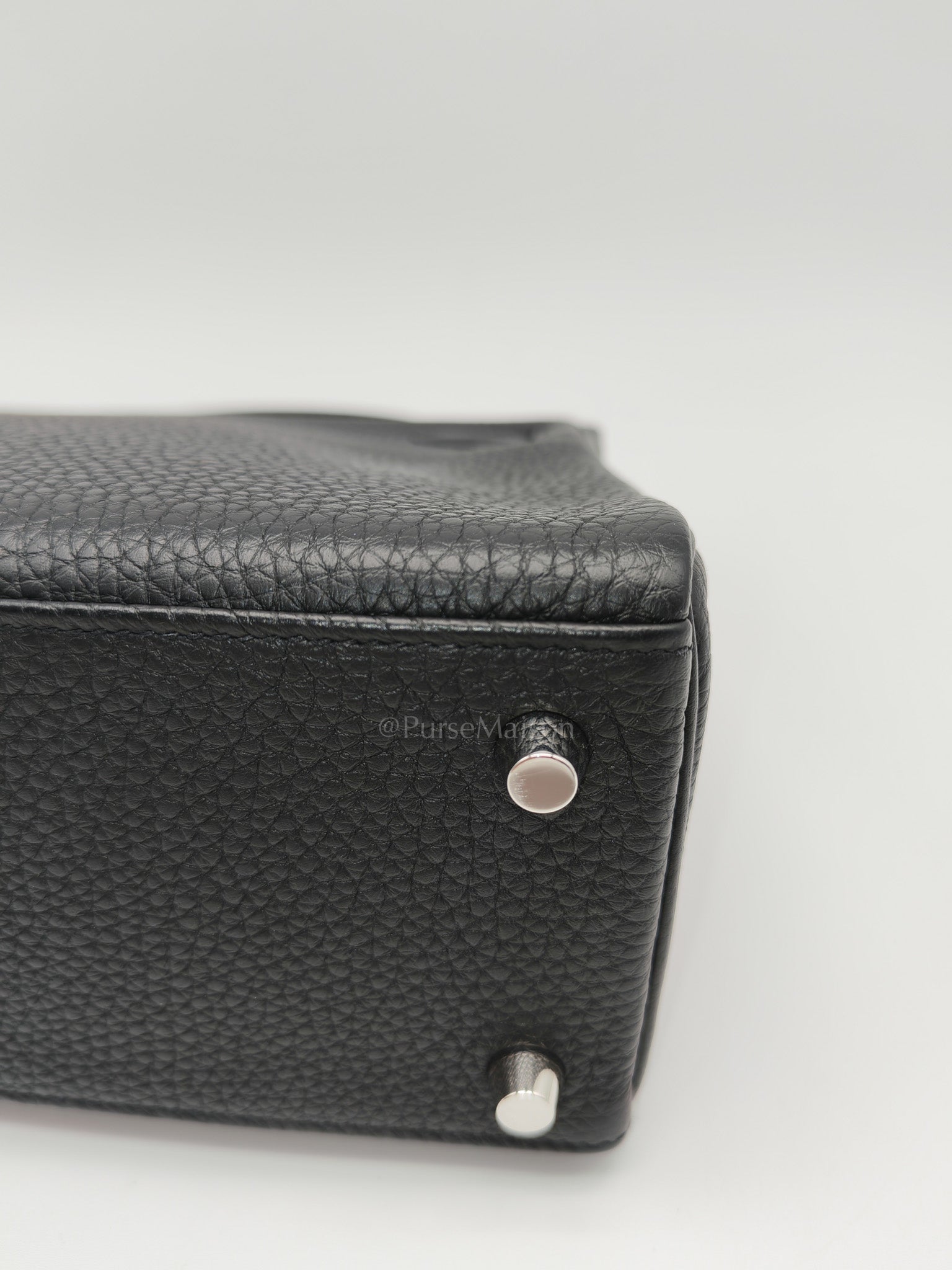 Kelly 25 Retourne in Black Togo Leather Palladium Hardware Stamp B(2023) | Purse Maison Luxury Bags Shop