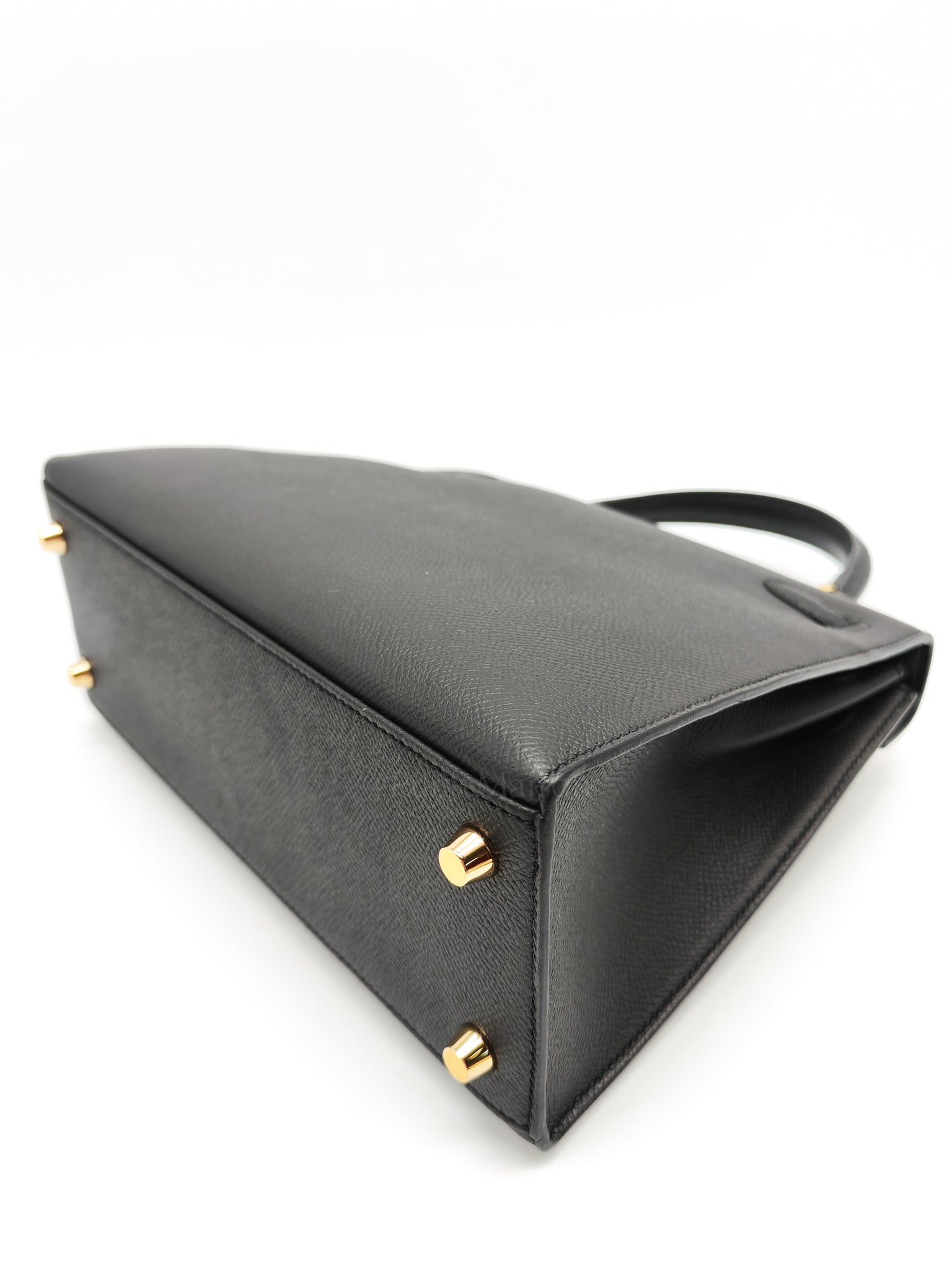 Kelly 25 Sellier Black/Noir Epsom Leather in Gold Hardware Stamp B(2023) | Purse Maison Luxury Bags Shop