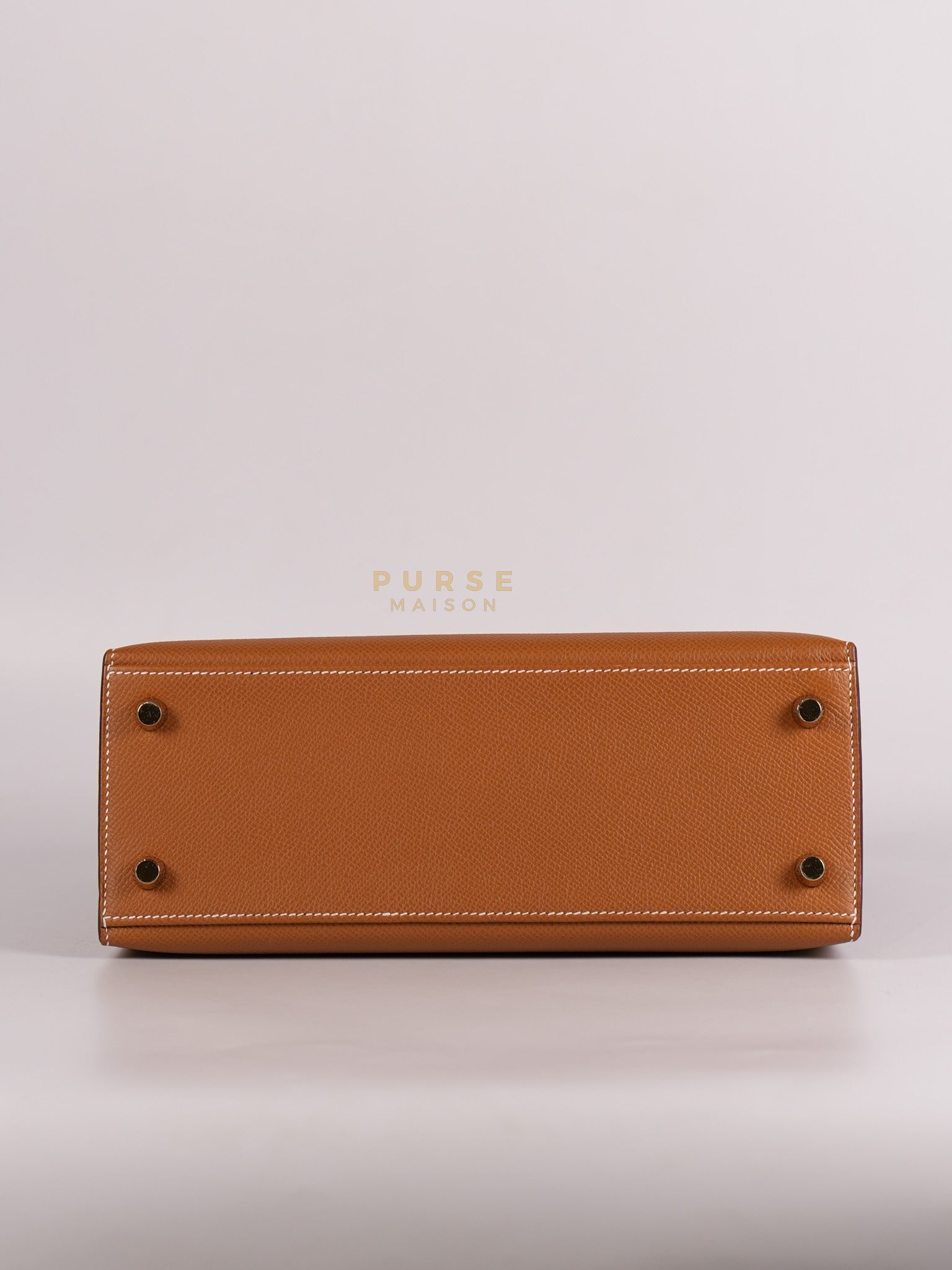 Kelly 25 Sellier Gold in Epsom Leather and Gold Hardware Stamp B (2023) | Purse Maison Luxury Bags Shop